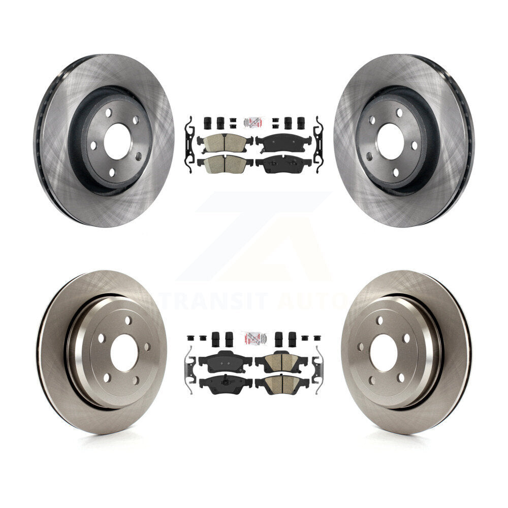 Transit Auto K8A-101872 Disc Brake Kit for 2022 Jeep Grand Cherokee WK - Front and Rear product image