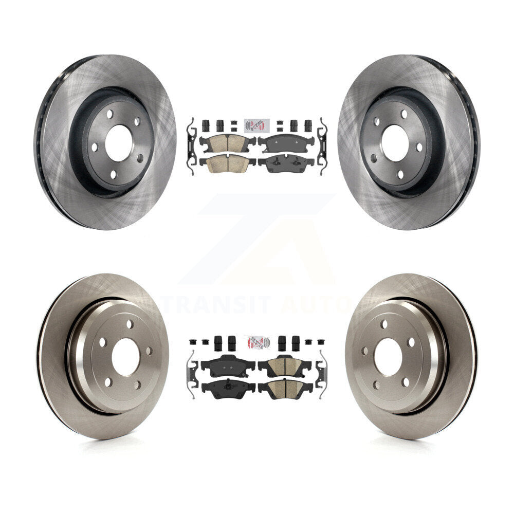 Transit Auto K8A-101874 Disc Brake Kit for 2022 Jeep Grand Cherokee WK - Front and Rear product image