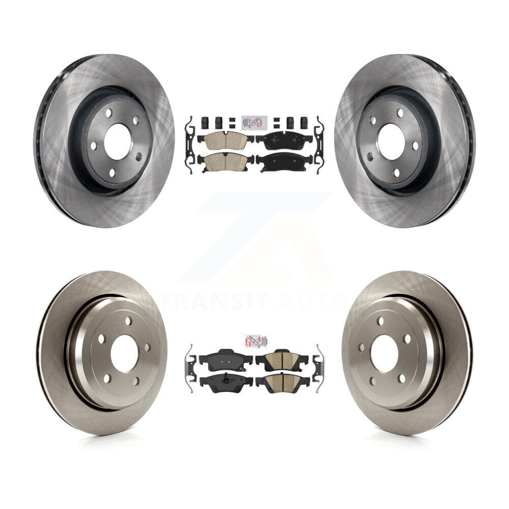 Transit Auto K8A-101877 Disc Brake Kit for 2022 Jeep Grand Cherokee WK - Front and Rear product image