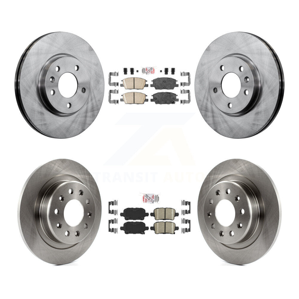 Transit Auto K8A-102550 Disc Brake Kit for 2016-2019 Chevrolet Equinox, GMC Terrain, Buick LaCrosse & more - Front and Rear product image