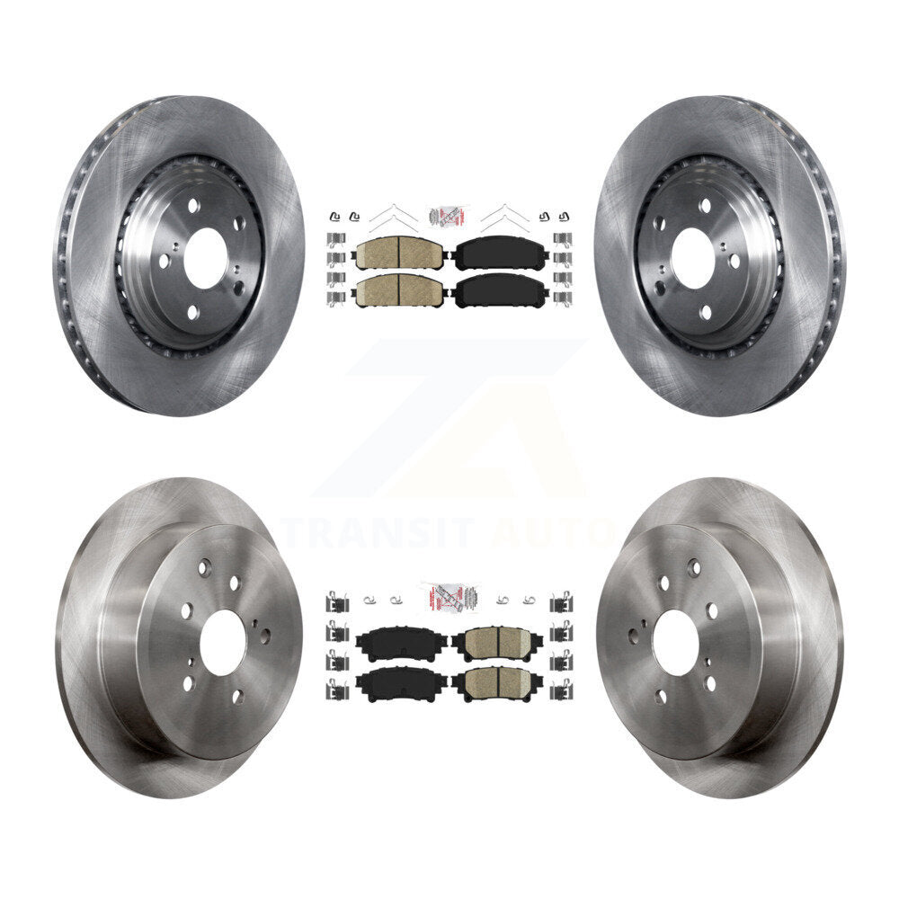 Transit Auto K8A-102738 Disc Brake Kit for 2010-2020 Toyota Highlander, Toyota Sienna, Lexus RX350 & more - Front and Rear product image