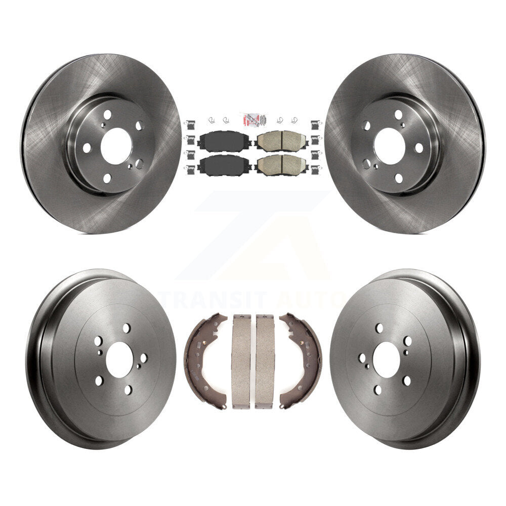 Transit Auto K8A-105199 Disc Brake Kit for 2009-2019 Toyota Corolla - Front and Rear product image