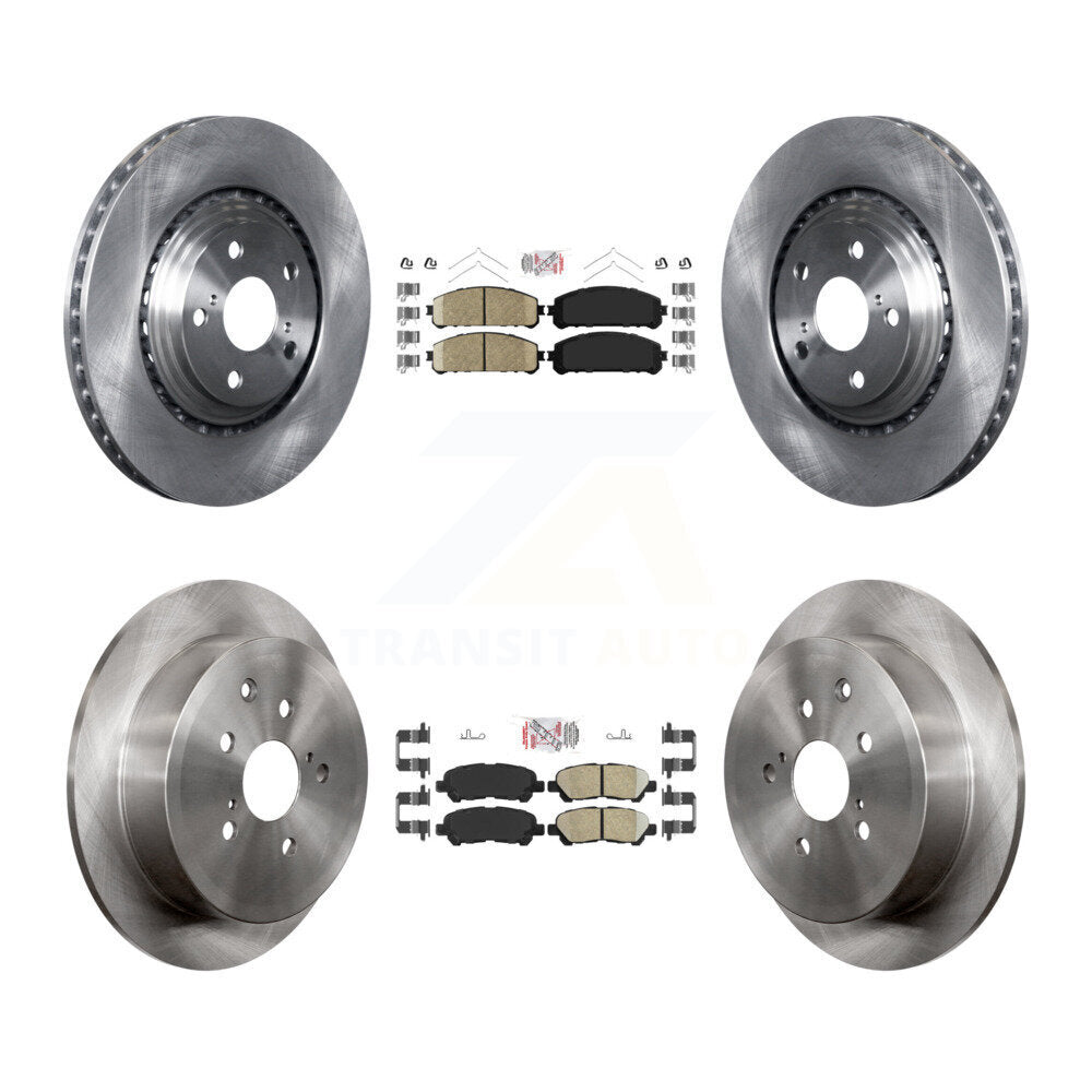 Transit Auto K8A-106345 Disc Brake Kit for 2014 Toyota Highlander - Front and Rear product image