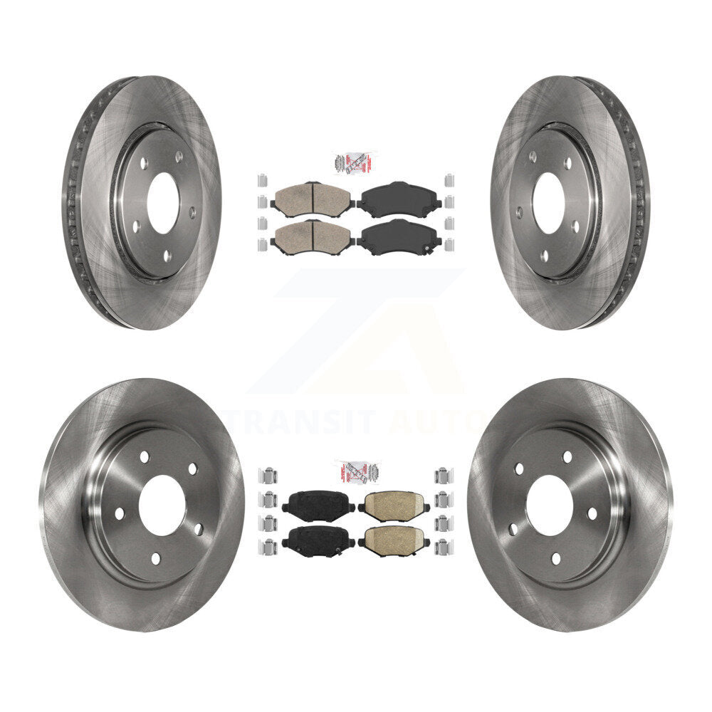 Transit Auto K8A-106843 Disc Brake Kit for 2012-2016 Chrysler Town & Country, Dodge Grand Caravan, Dodge Journey & more - Front and Rear product image