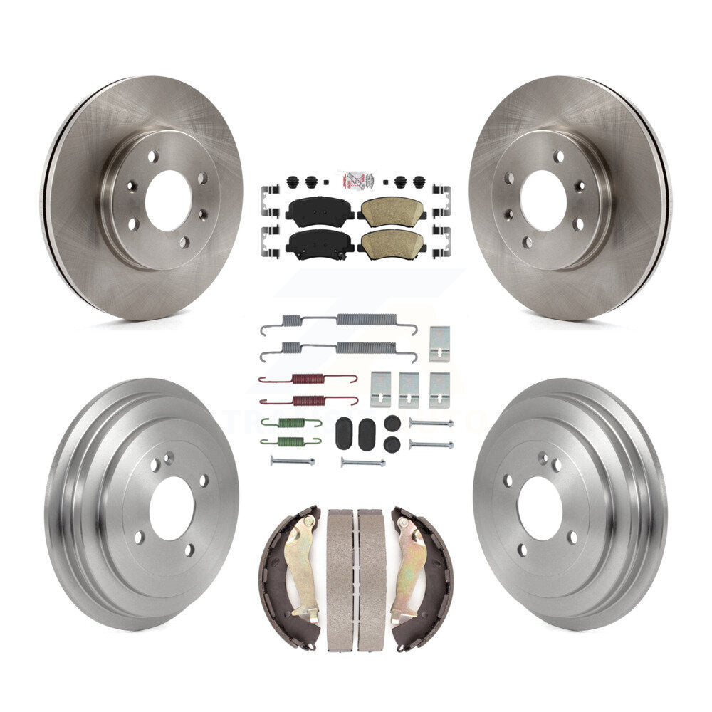 Transit Auto K8A-107711 Disc Brake Kit for 2012-2017 Hyundai Accent - Front and Rear product image