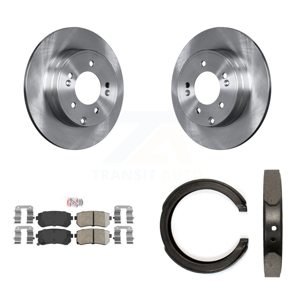Transit Auto K8A-108084 Disc Brake Kit for 2014-2017 Hyundai Tucson, Hyundai Sonata, Kia Cadenza - Rear product image