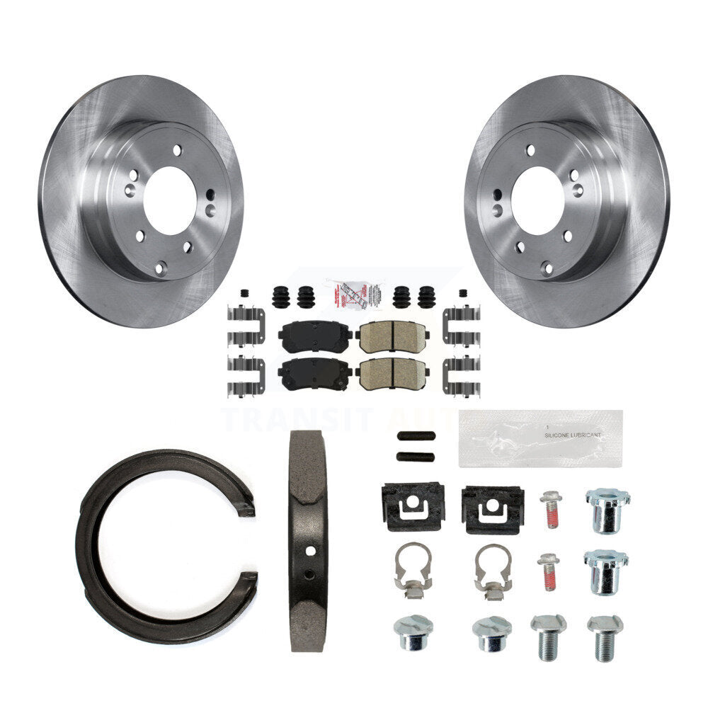 Transit Auto K8A-108700 Disc Brake Kit for 2014-2017 Hyundai Tucson, Hyundai Sonata, Kia Cadenza - Rear product image