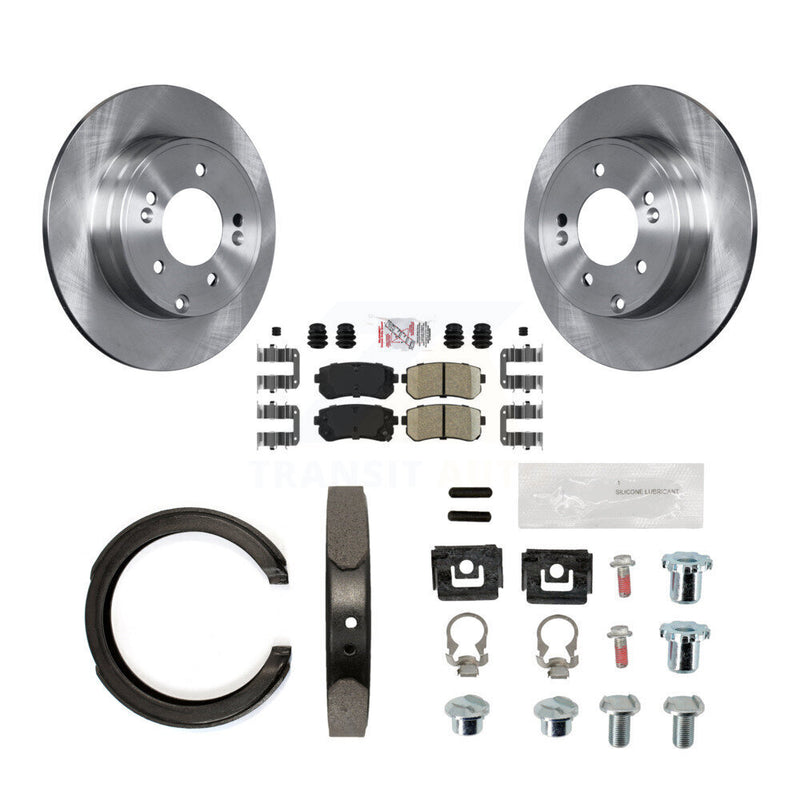 Transit Auto K8A-108700 Disc Brake Kit for 2014-2017 Hyundai Tucson, Hyundai Sonata, Kia Cadenza - Rear product image