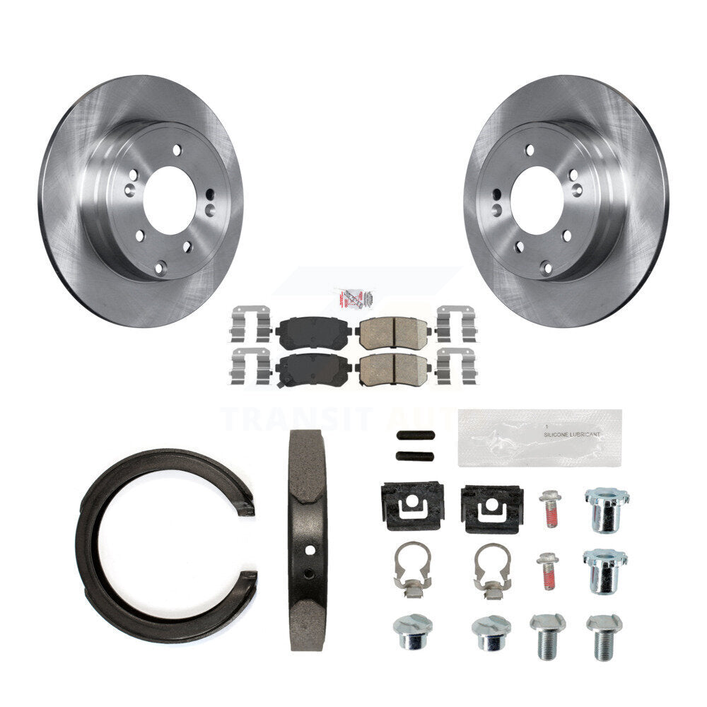 Transit Auto K8A-108701 Disc Brake Kit for 2014-2017 Hyundai Tucson, Hyundai Sonata, Kia Cadenza - Rear product image