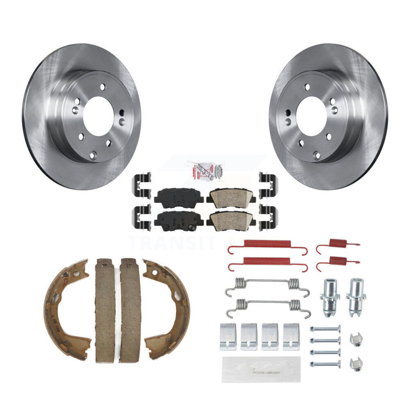 Transit Auto K8A-109032 Disc Brake Kit for 2011-2017 Hyundai Azera, Hyundai Sonata, Kia Optima - Rear product image