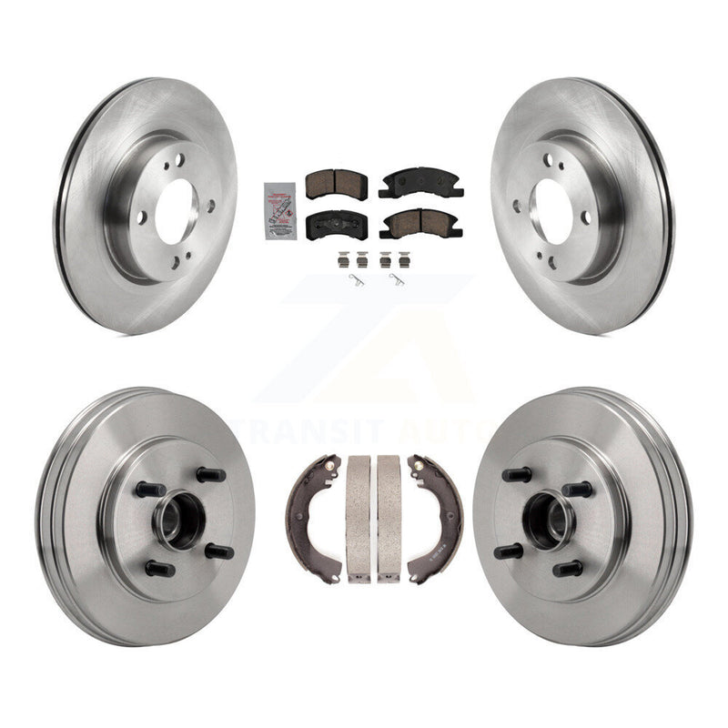 Transit Auto K8A-109240 Disc Brake Kit for 2017-2023 Mitsubishi Mirage, Mitsubishi Mirage G4 - Front and Rear product image