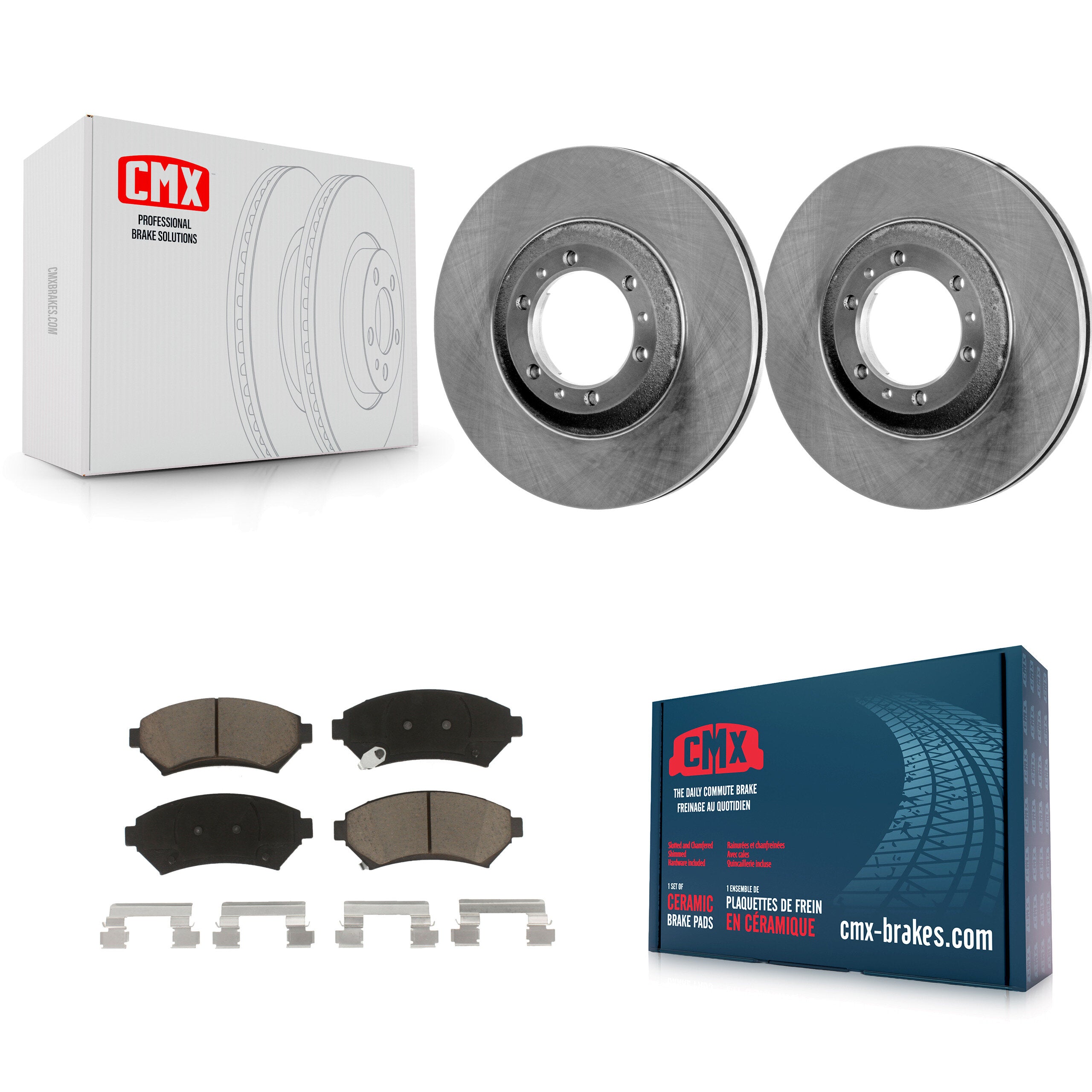 CMX K8C-100036 Disc Brake Kit for 1997-2005 Chevrolet Venture, Oldsmobile Silhouette, Pontiac Montana & more - Front product image