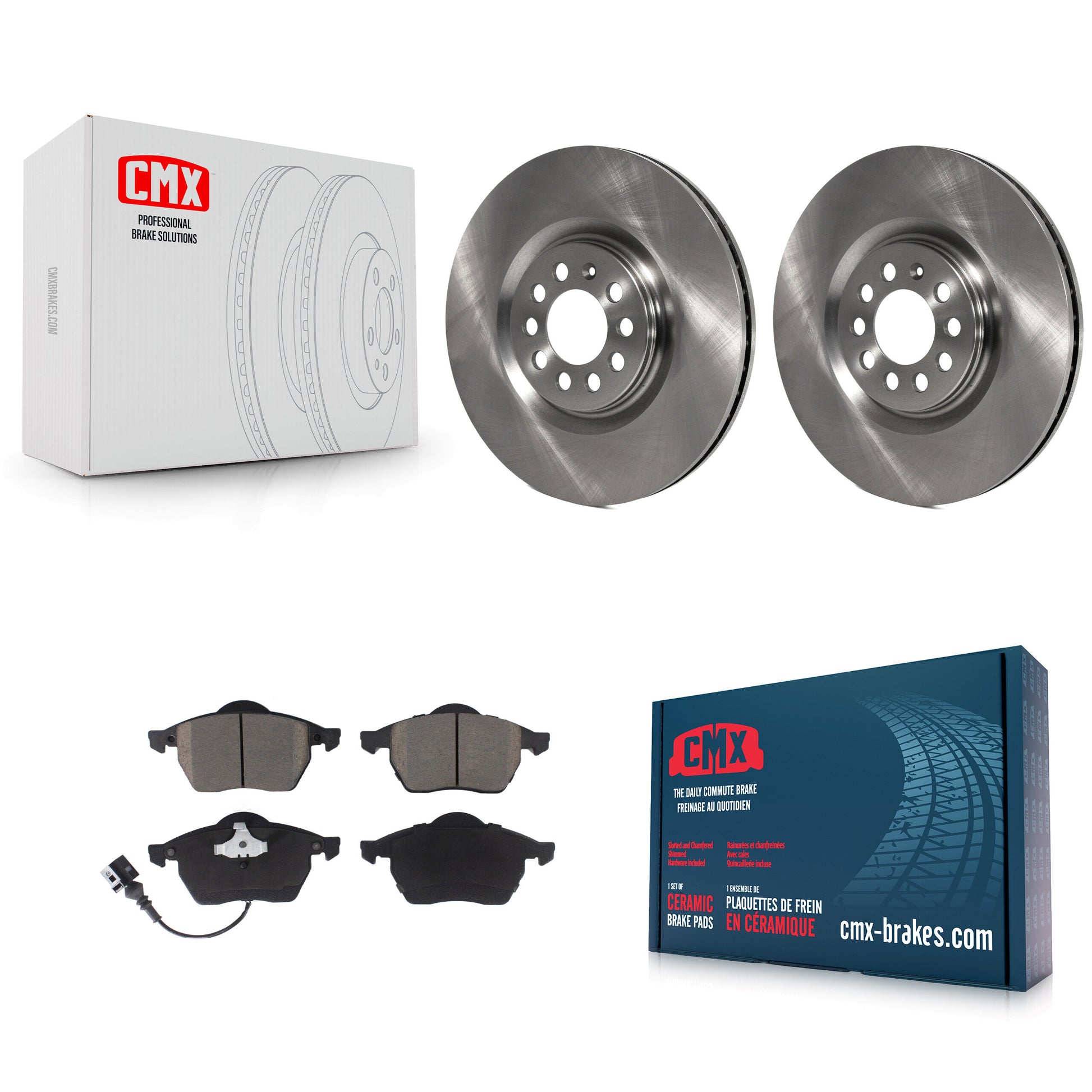 CMX K8C-100073 Disc Brake Kit for 2000-2006 Volkswagen Jetta, Audi TT Quattro, Volkswagen Golf & more - Front product image
