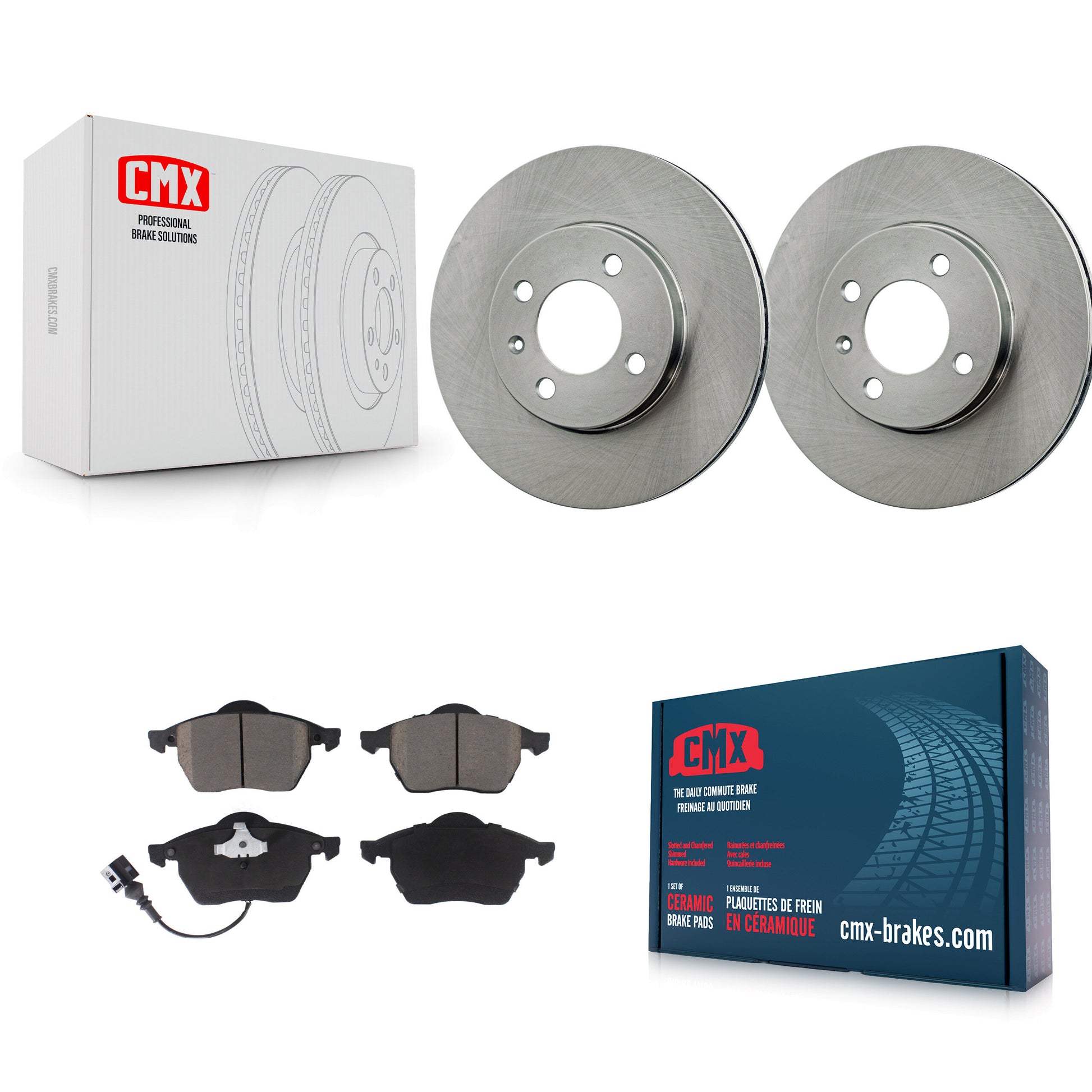 CMX K8C-100079 Disc Brake Kit for 1996-1998 Volkswagen Jetta - Front product image