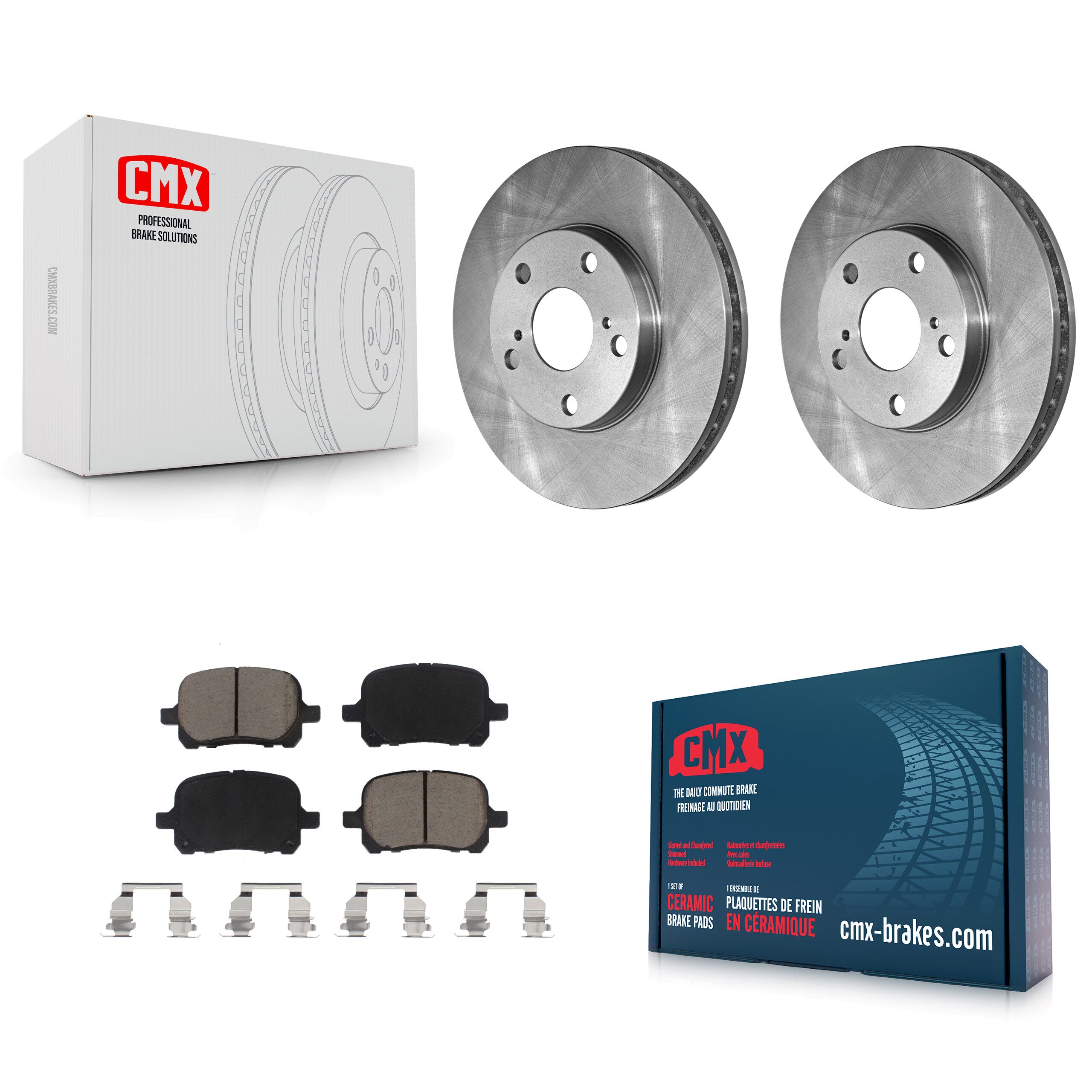 CMX K8C-100121 Disc Brake Kit for 1997-2004 Toyota Avalon, Toyota Solara, Lexus ES300 & more - Front product image