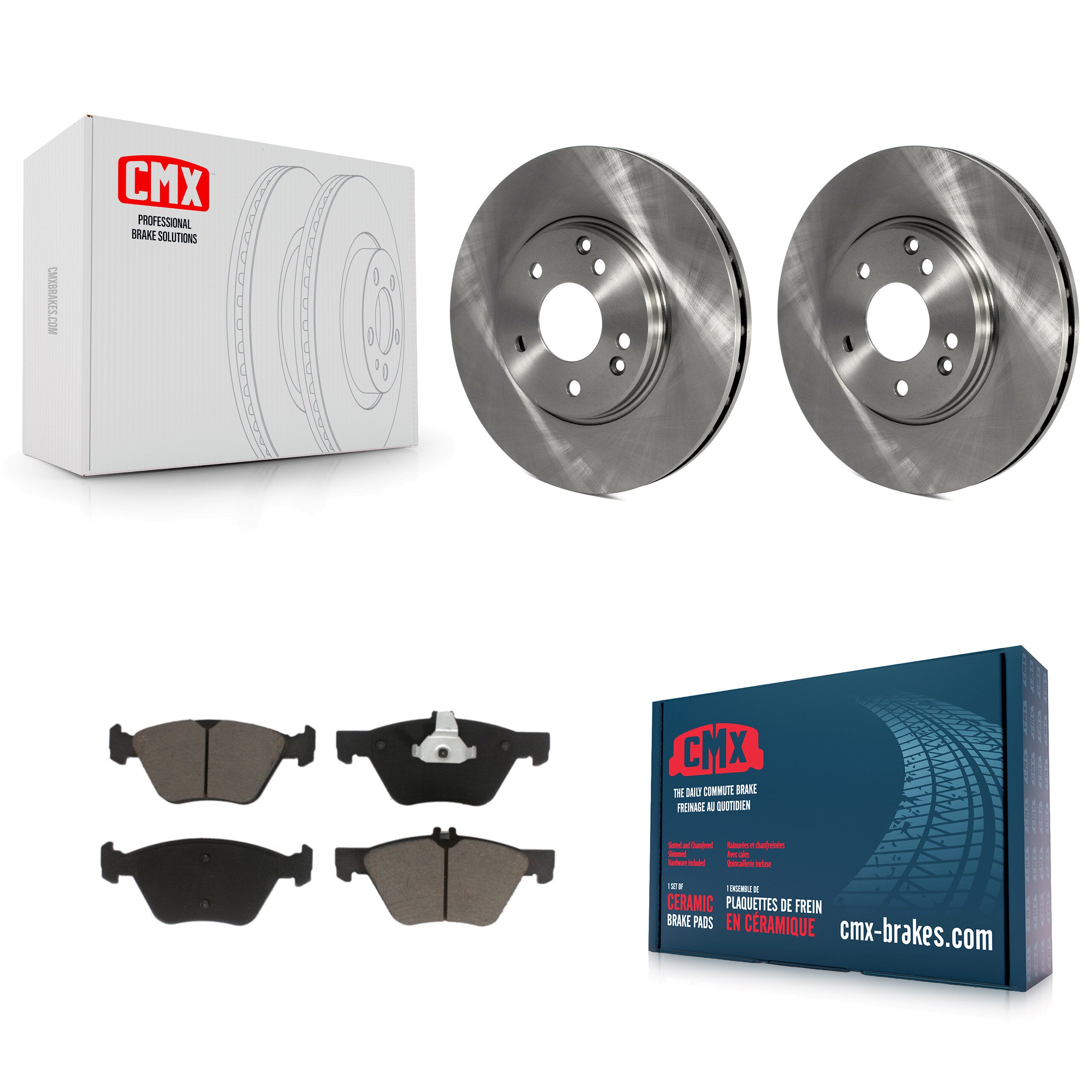 CMX K8C-100152 Disc Brake Kit for 1996-2008 Chrysler Crossfire, Mercedes-Benz CLK320, Mercedes-Benz E320 & more - Front product image