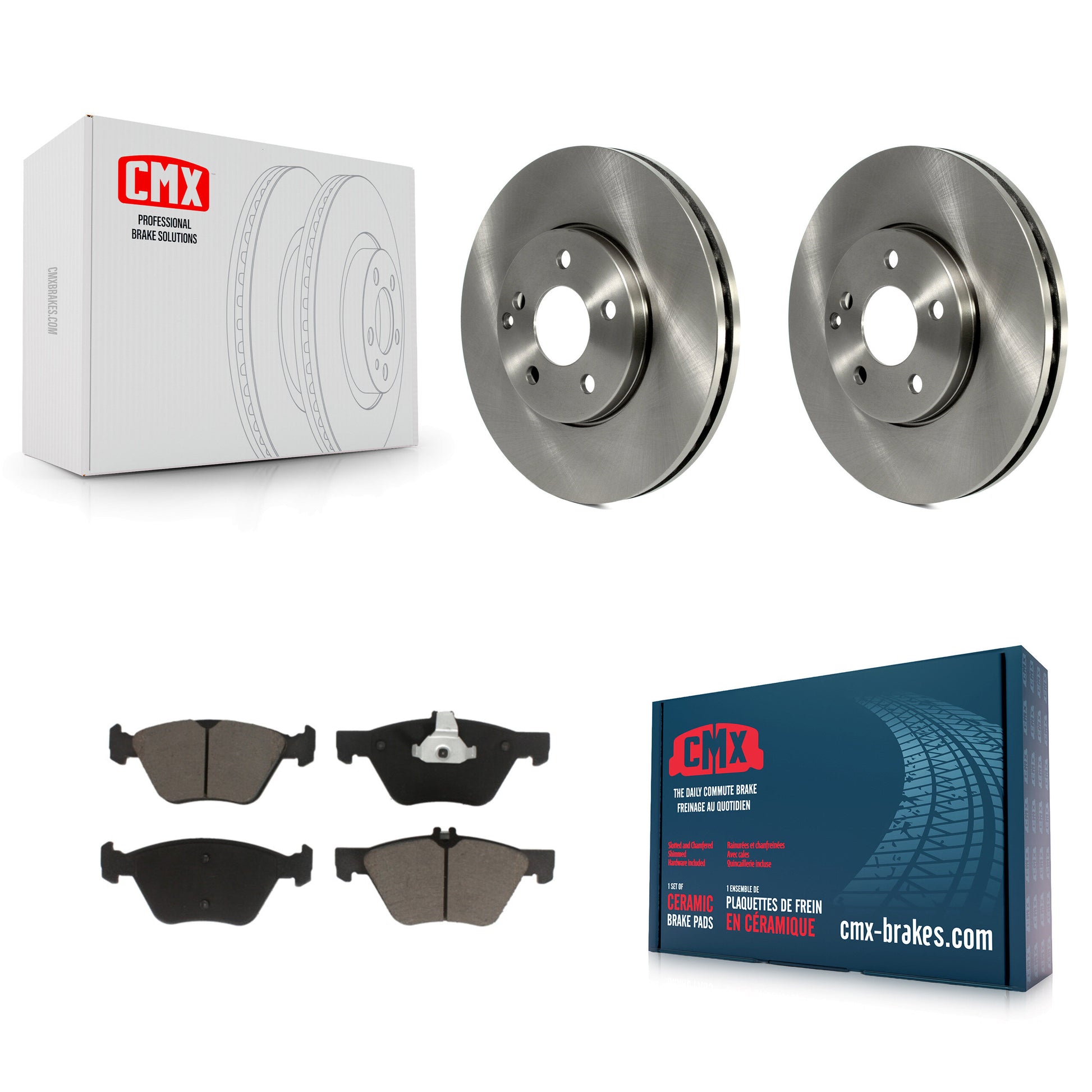 CMX K8C-100153 Disc Brake Kit for 2004-2009 Mercedes-Benz E300, Mercedes-Benz E350, Mercedes-Benz E320 - Front product image