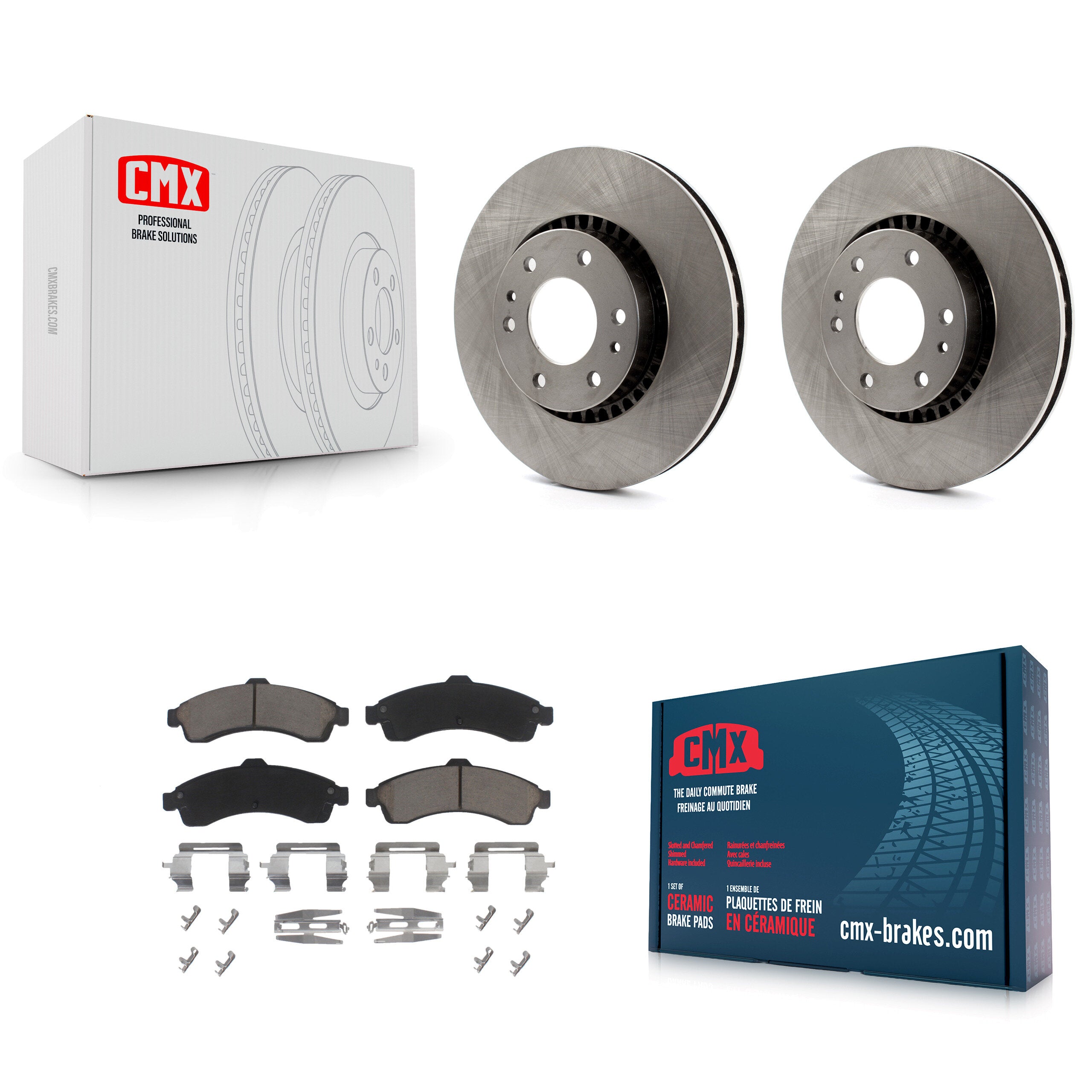 CMX K8C-100196 Disc Brake Kit for 2002-2006 Isuzu Ascender, GMC Envoy, Saab 9-7x & more - Front product image