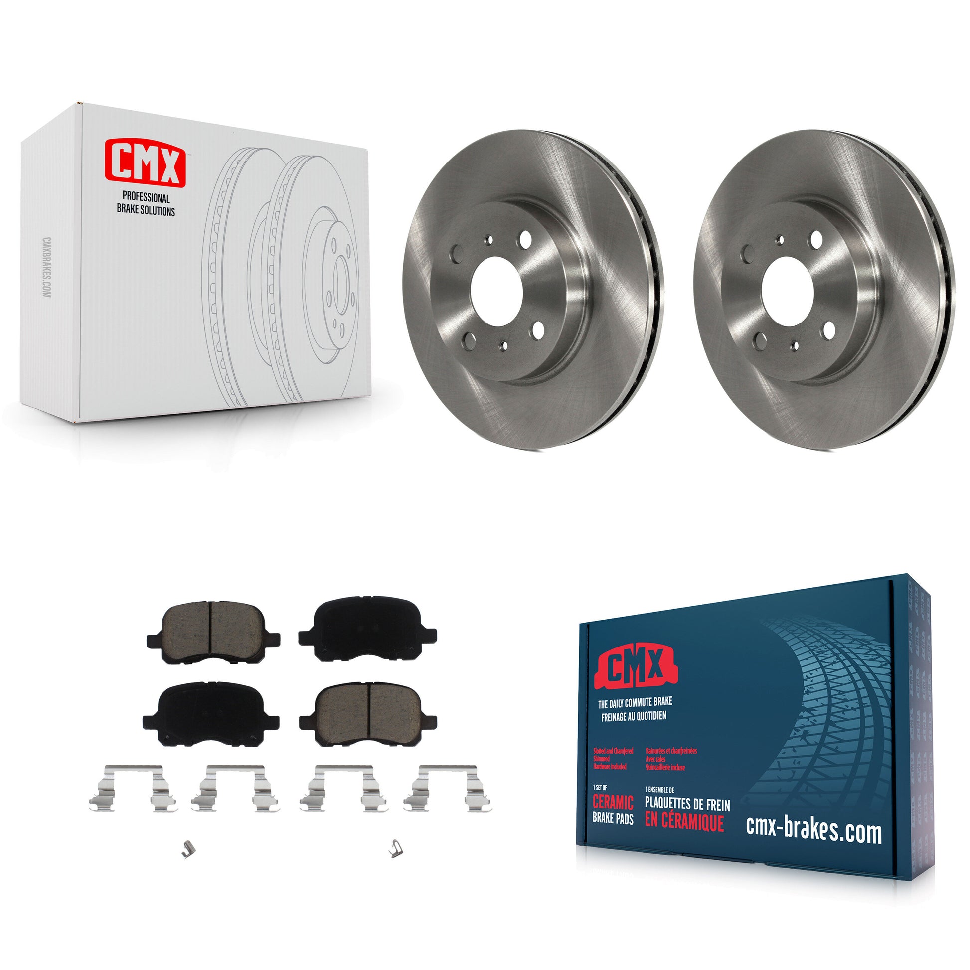 CMX K8C-100220 Disc Brake Kit for 1998-2002 Chevrolet Prizm, Toyota Corolla - Front product image