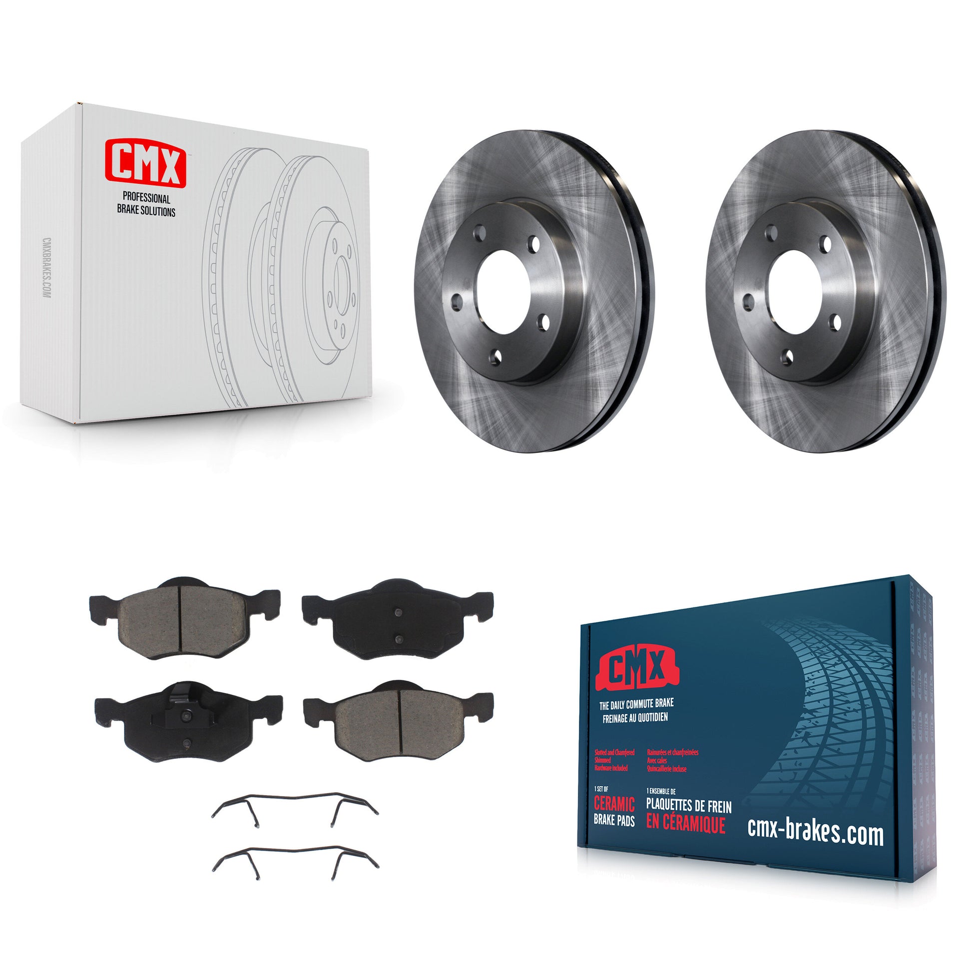 CMX K8C-100222 Disc Brake Kit for 2001-2007 Mercury Mariner, Ford Escape, Mazda Tribute - Front product image