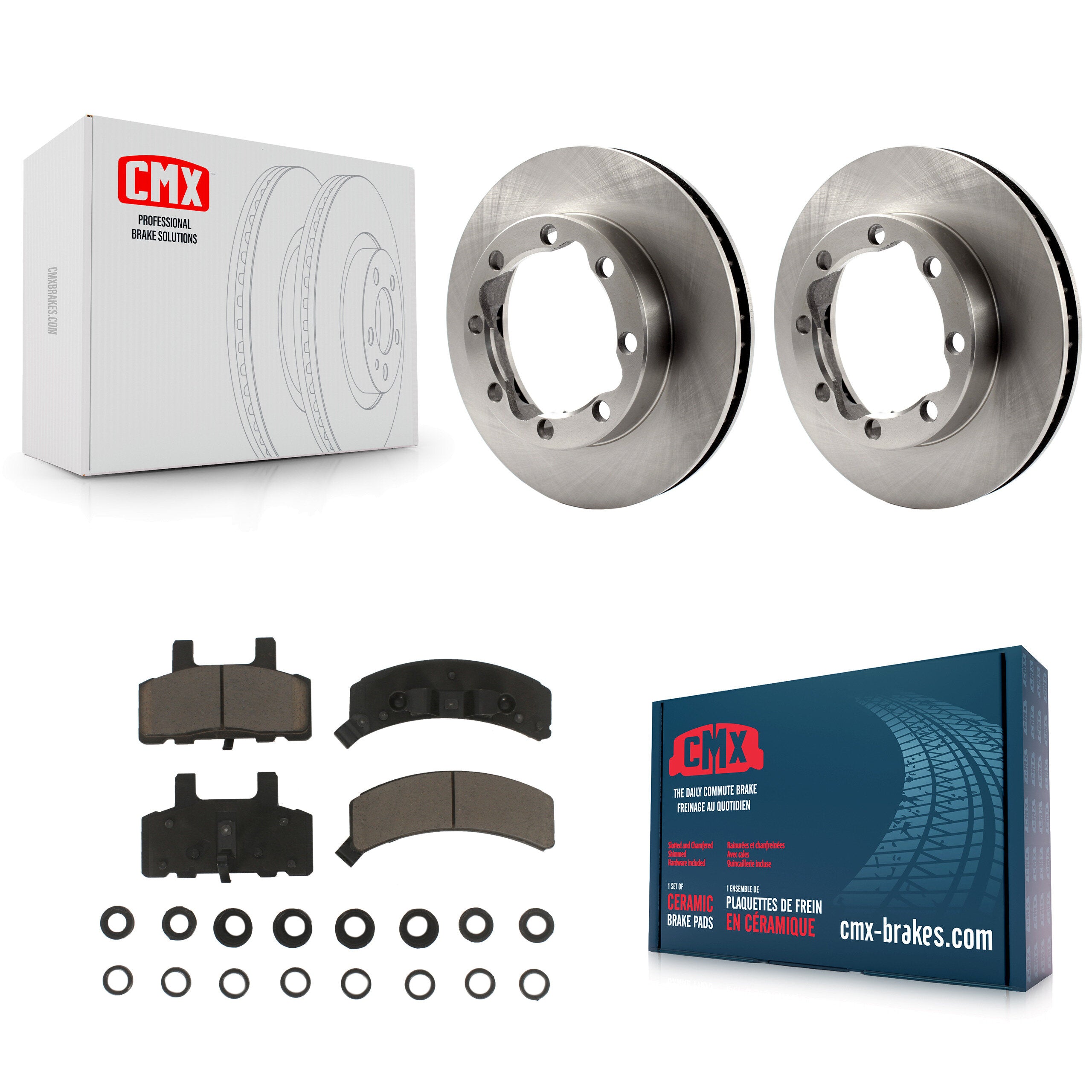 CMX K8C-100254 Disc Brake Kit for 1994-2000 GMC K2500, Chevrolet K1500 Suburban - Front product image