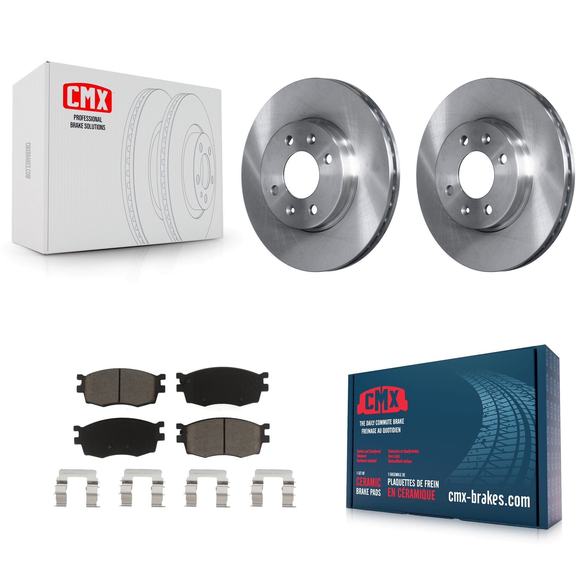 CMX K8C-100257 Disc Brake Kit for 2006-2011 Hyundai Accent, Kia Rio, Kia Rio5 - Front product image