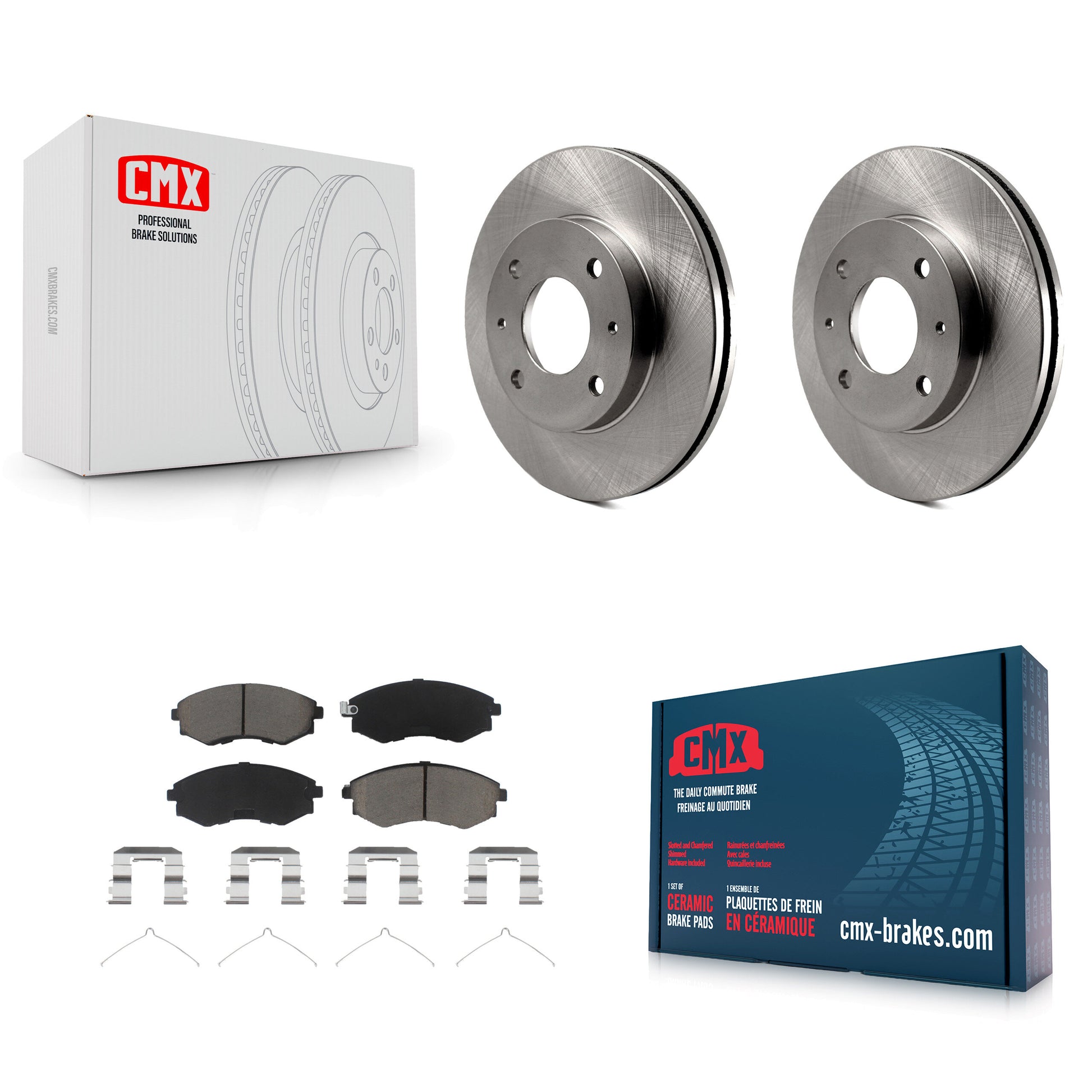CMX K8C-100259 Disc Brake Kit for 1998-2001 Hyundai Elantra, Hyundai Sonata, Hyundai Tiburon - Front product image