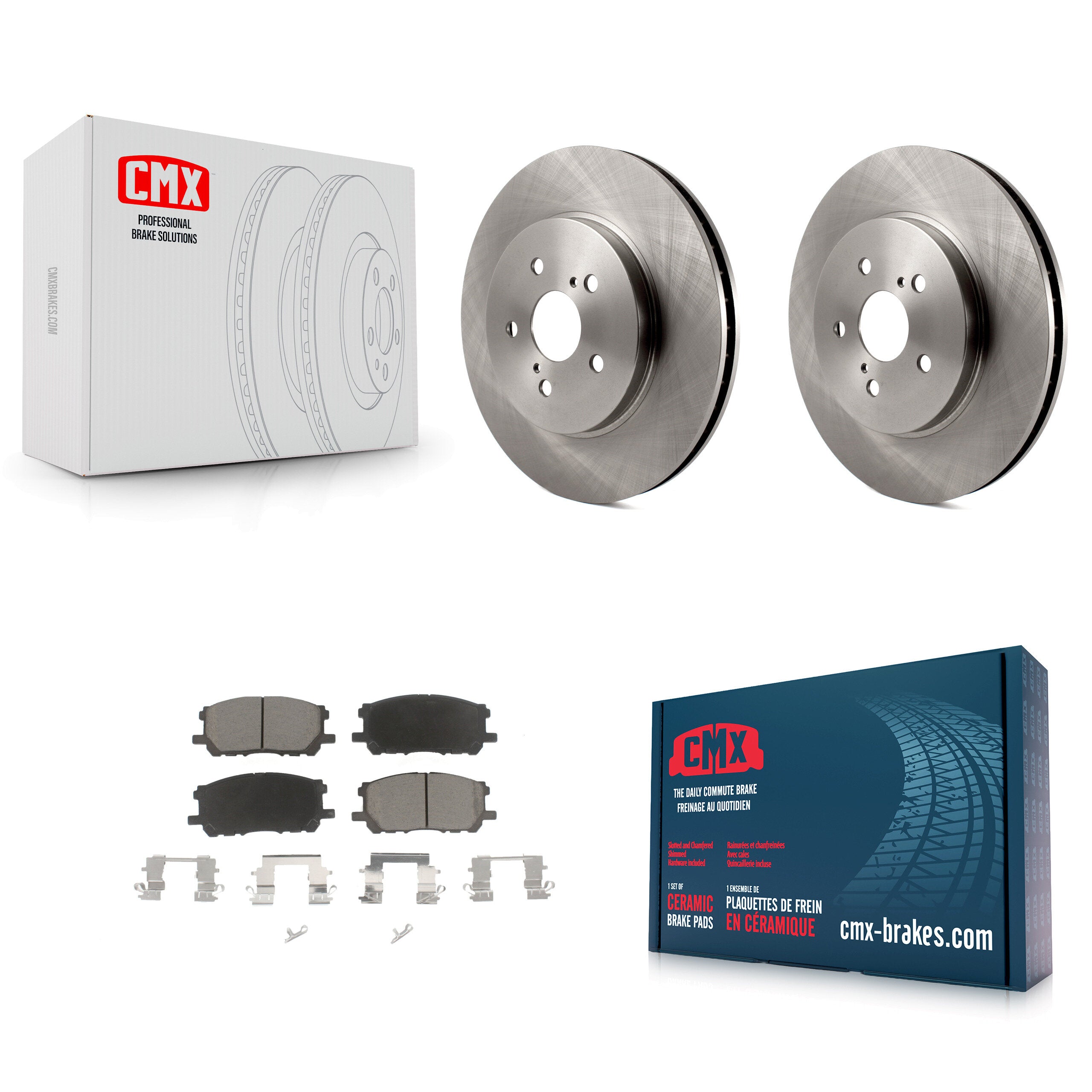 CMX K8C-100271 Disc Brake Kit for 2004-2009 Lexus RX350, Lexus RX400h, Toyota Highlander & more - Front product image
