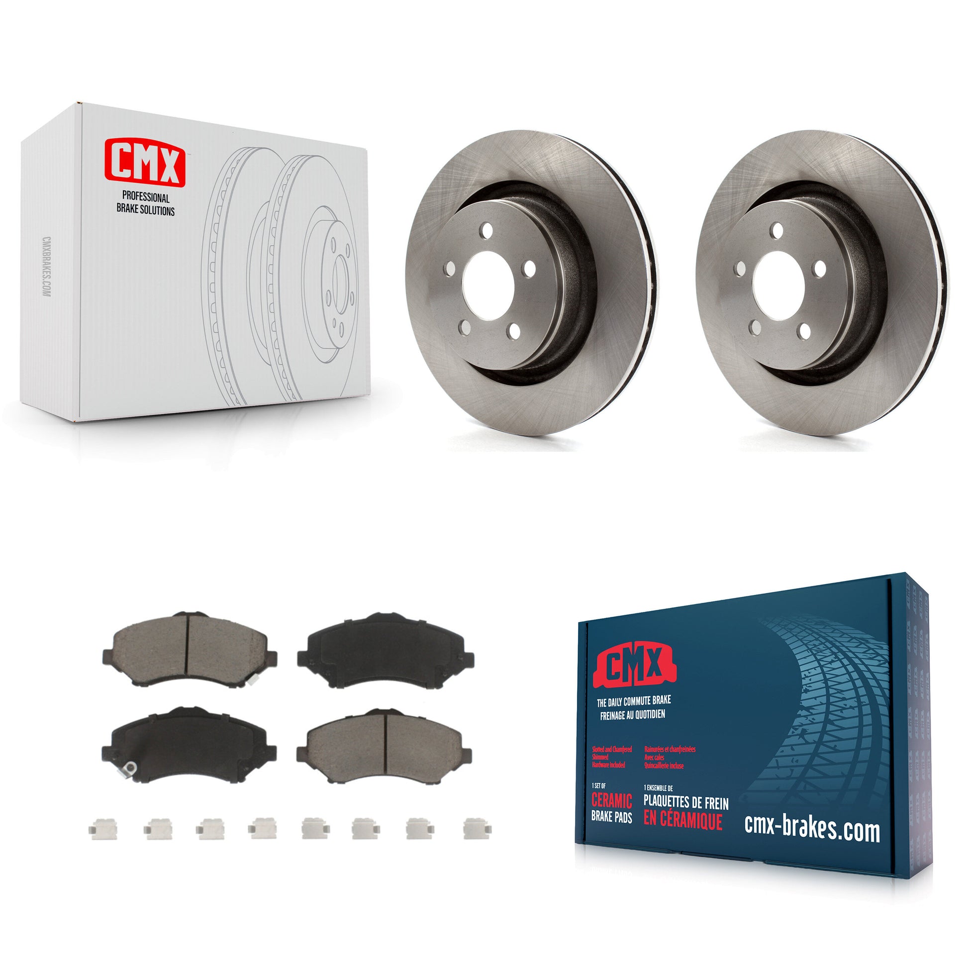 CMX K8C-100286 Disc Brake Kit for 2008-2012 Dodge Nitro, Jeep Liberty - Front product image