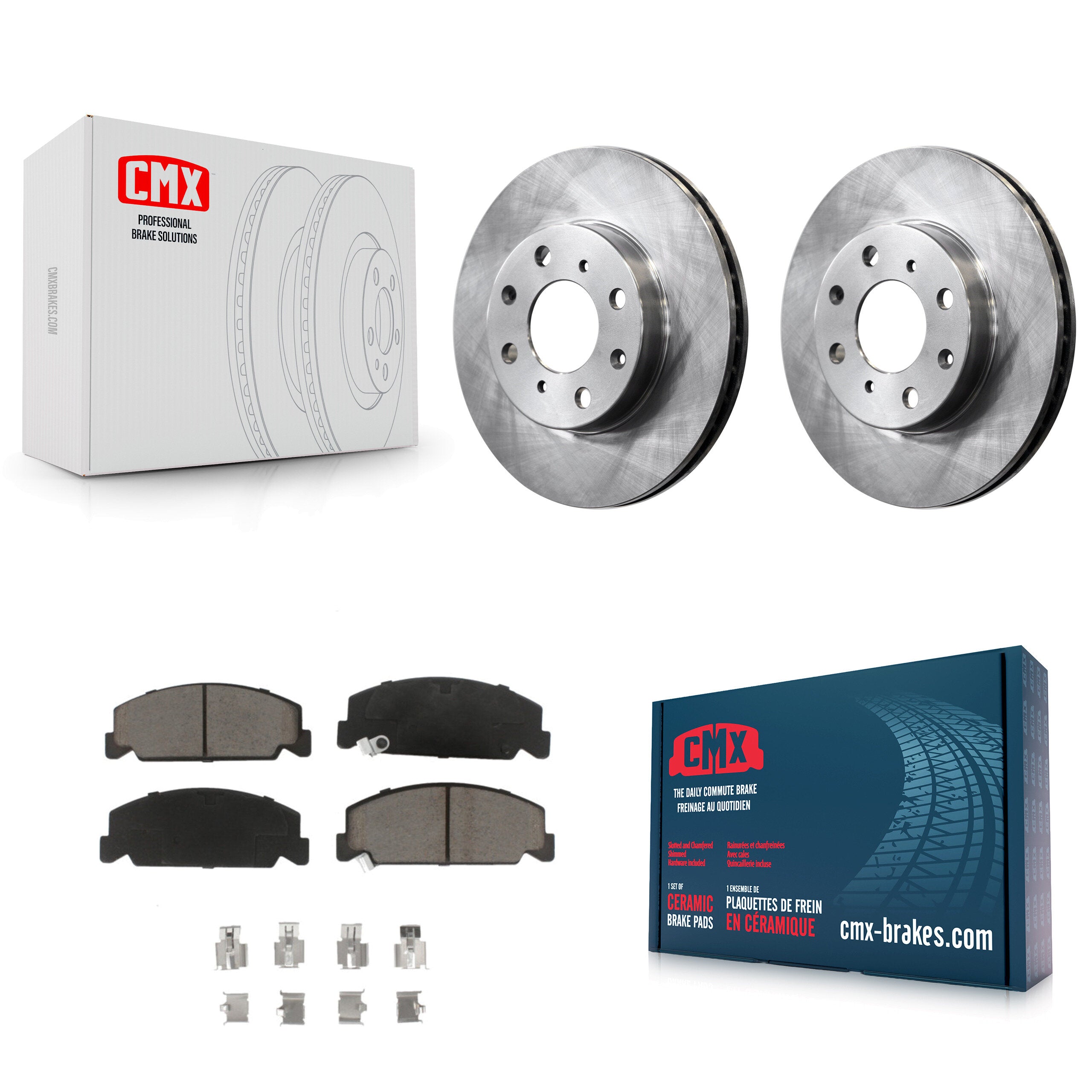 CMX K8C-100308 Disc Brake Kit for 1990-2000 Honda Civic, Honda Civic del Sol - Front product image