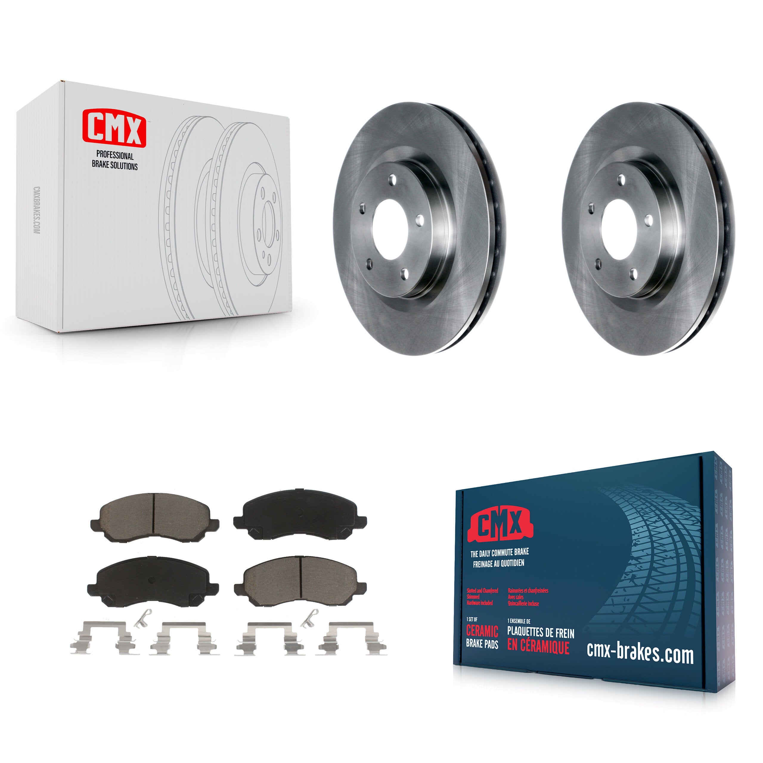 CMX K8C-100323 Disc Brake Kit for 2007-2024 Mitsubishi Lancer, Mitsubishi Outlander, Chrysler 200 & more - Front product image