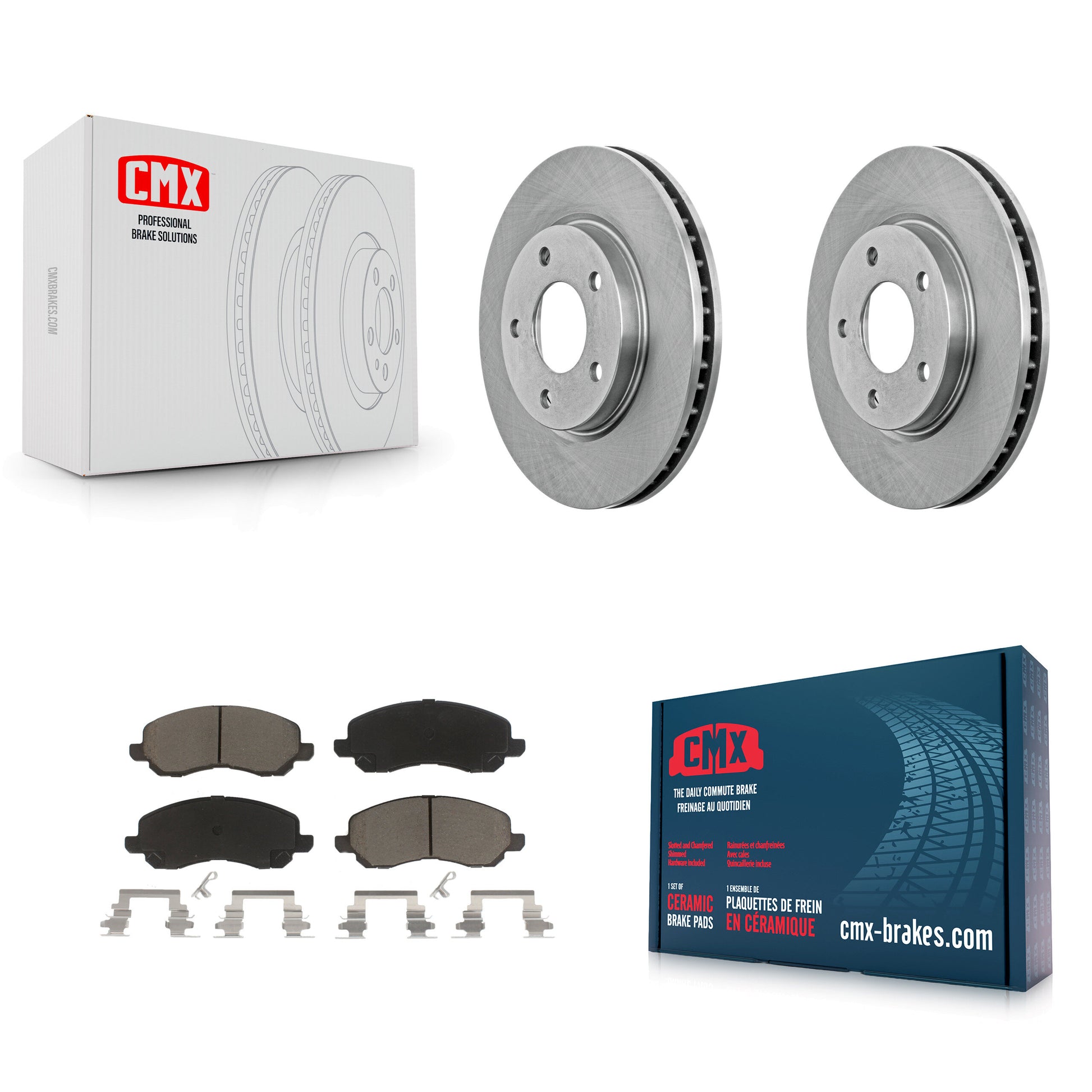 CMX K8C-100324 Disc Brake Kit for 2007-2017 Mitsubishi Lancer, Dodge Caliber - Front product image