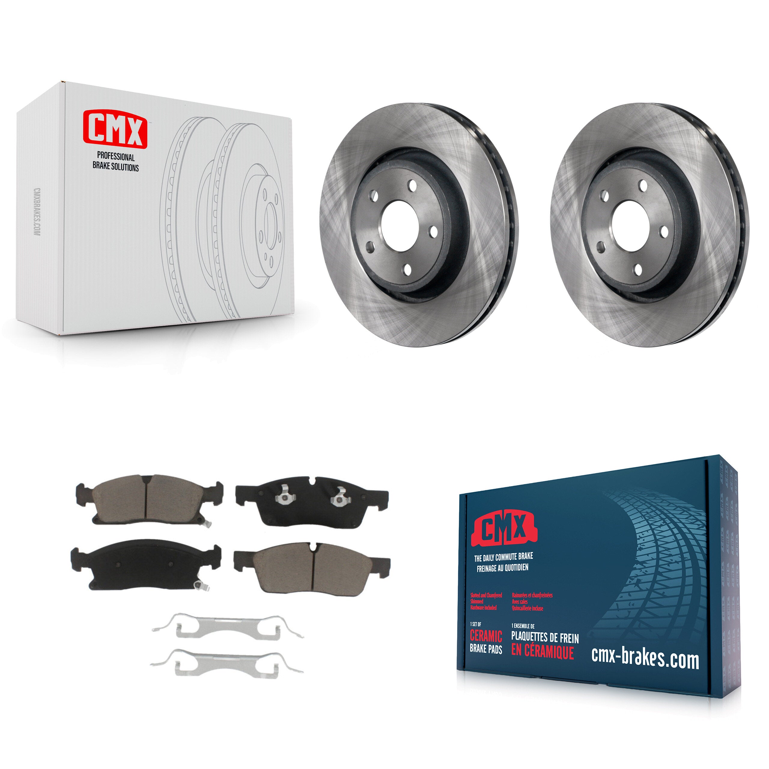 CMX K8C-100400 Disc Brake Kit for 2011-2024 Jeep Grand Cherokee WK, Dodge Durango, Jeep Grand Cherokee - Front product image