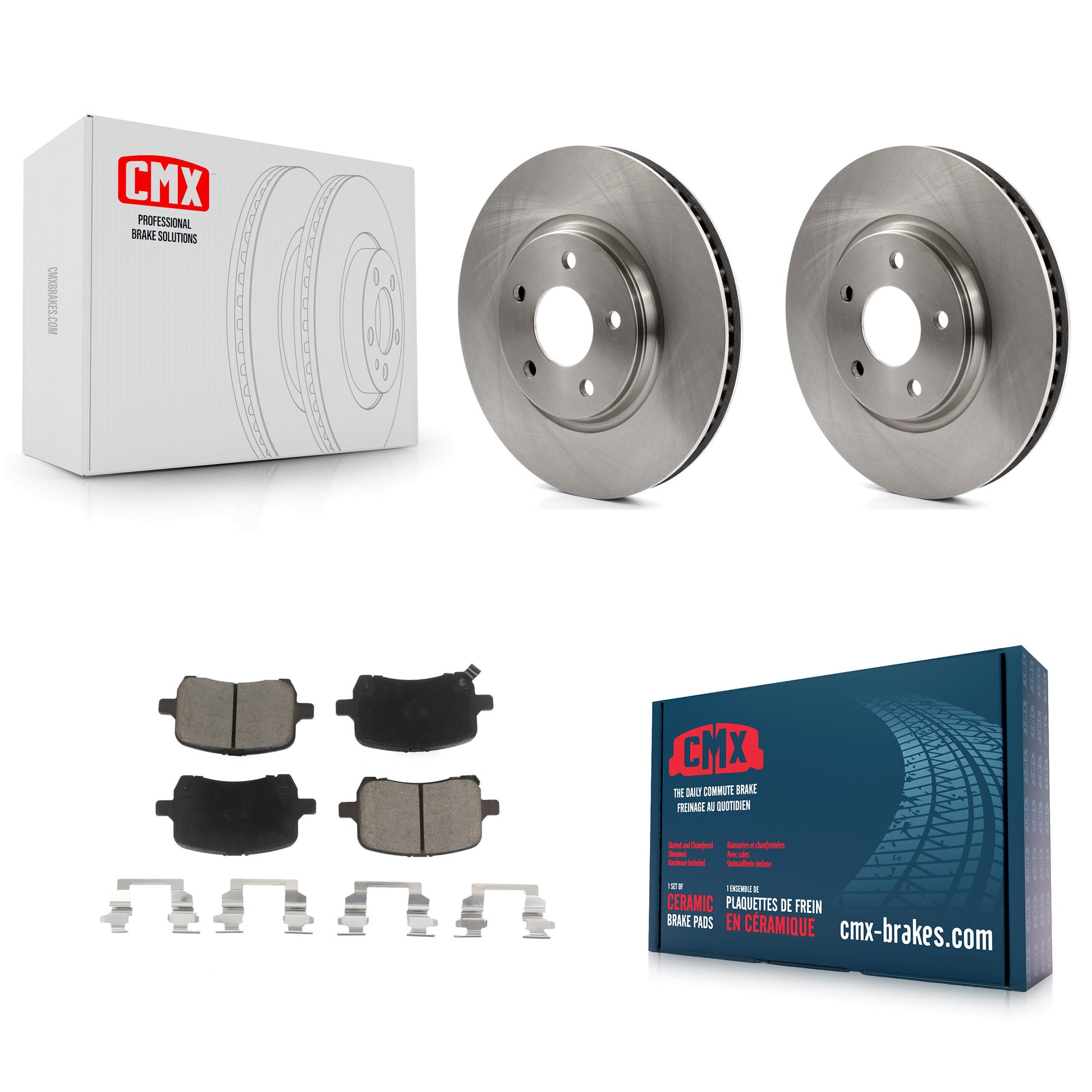 CMX K8C-100453 Disc Brake Kit for 2004-2010 Chevrolet HHR, Pontiac G5, Chevrolet Malibu & more - Front product image