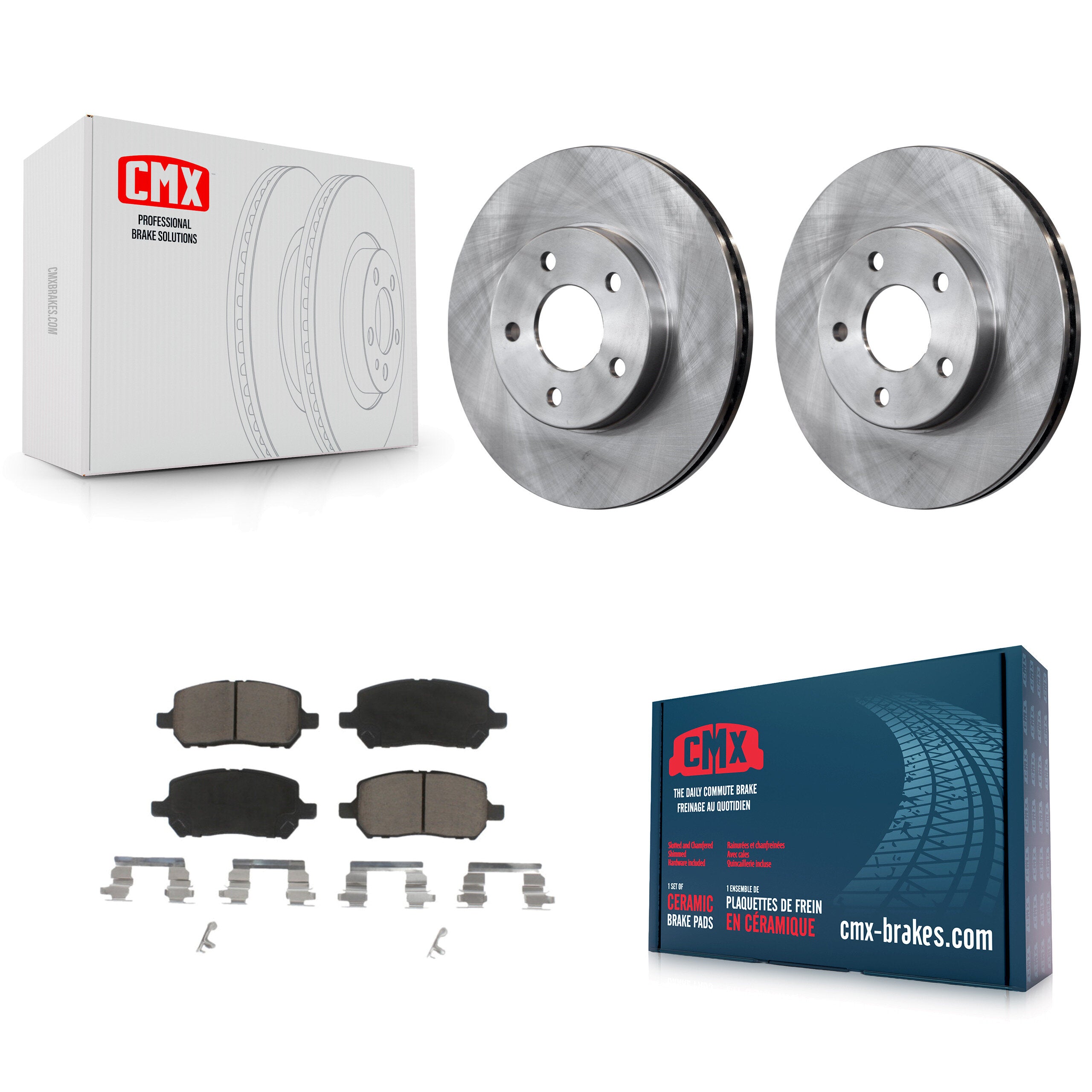 CMX K8C-100457 Disc Brake Kit for 2007-2010 Chevrolet Cobalt, Pontiac G5 - Front product image