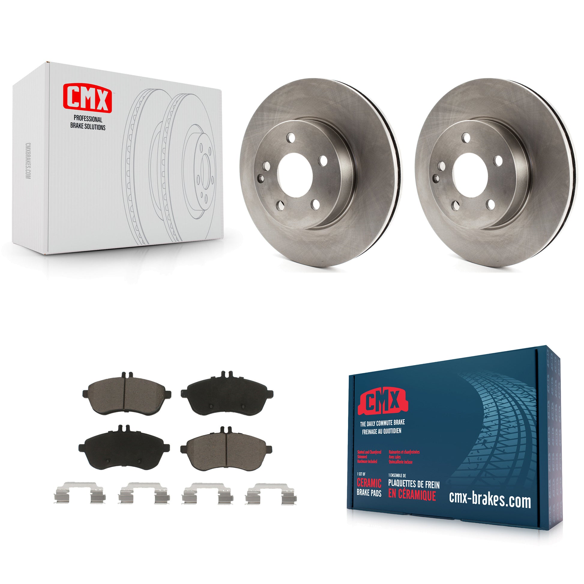 CMX K8C-100553 Disc Brake Kit for 2008-2015 Mercedes-Benz C250, Mercedes-Benz C230, Mercedes-Benz C300 - Front product image