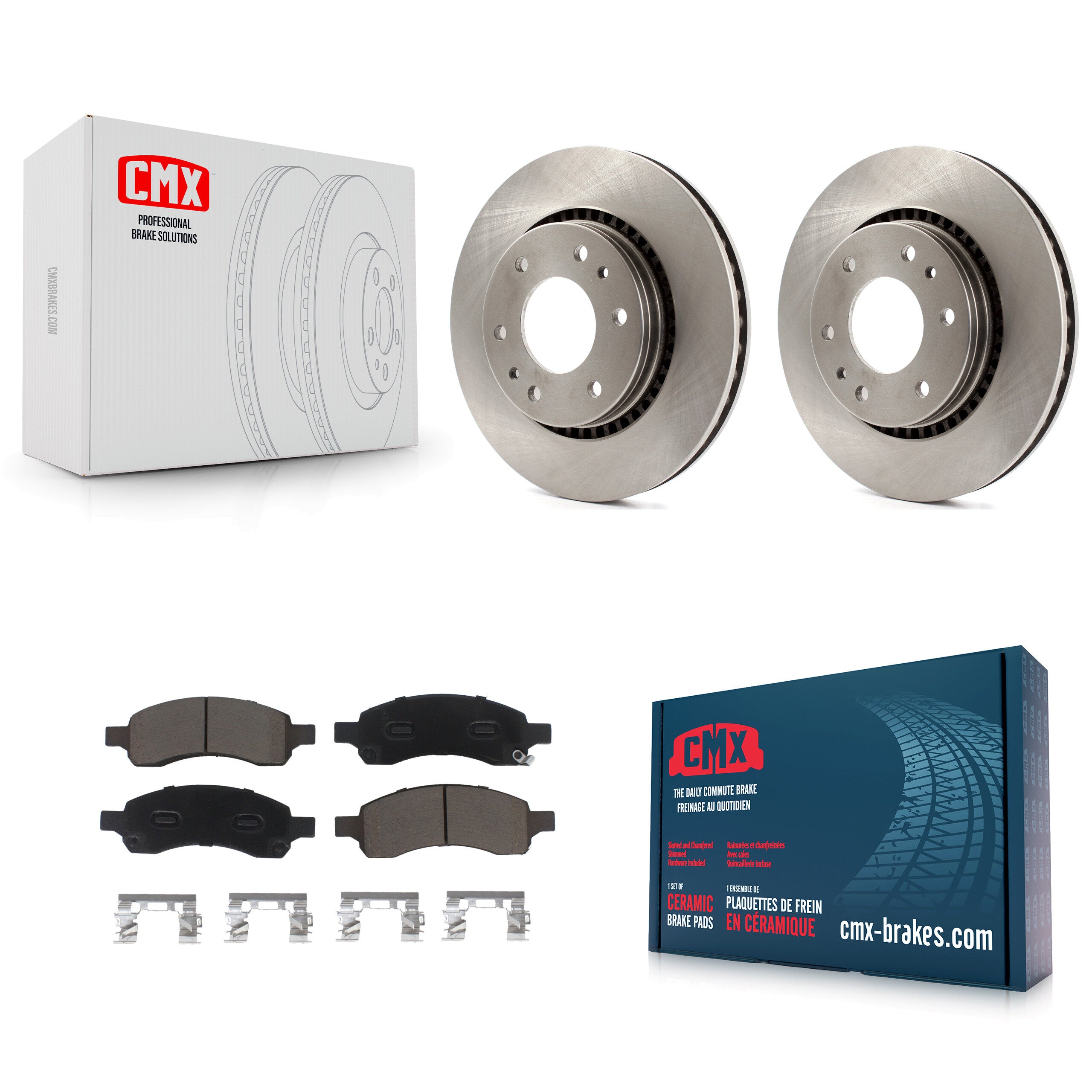 CMX K8C-100574 Disc Brake Kit for 2006-2009 GMC Envoy, Isuzu Ascender, Buick Rainier & more - Front product image