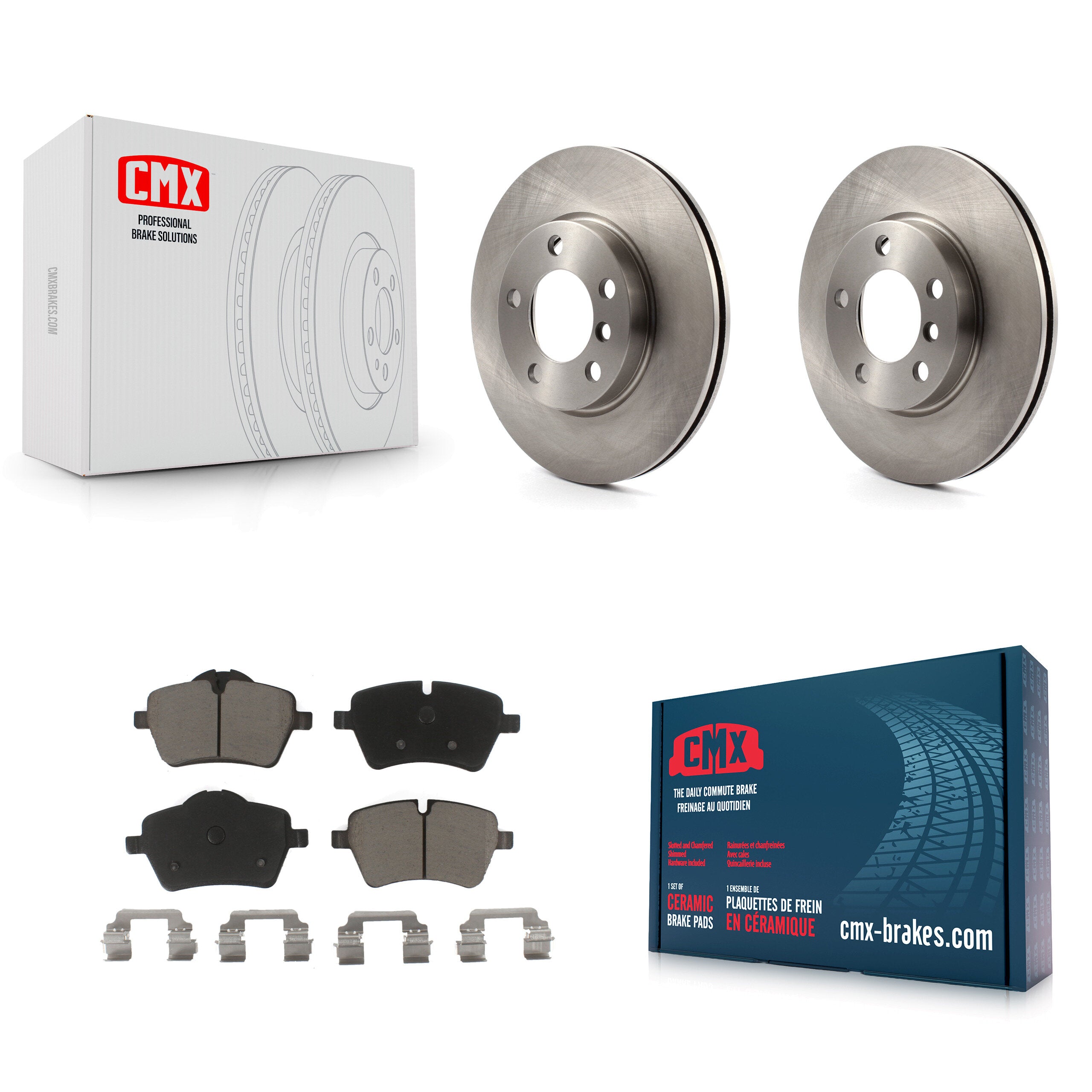 CMX K8C-100596 Disc Brake Kit for 2011-2016 Mini Cooper Countryman, Mini Cooper Paceman - Front product image
