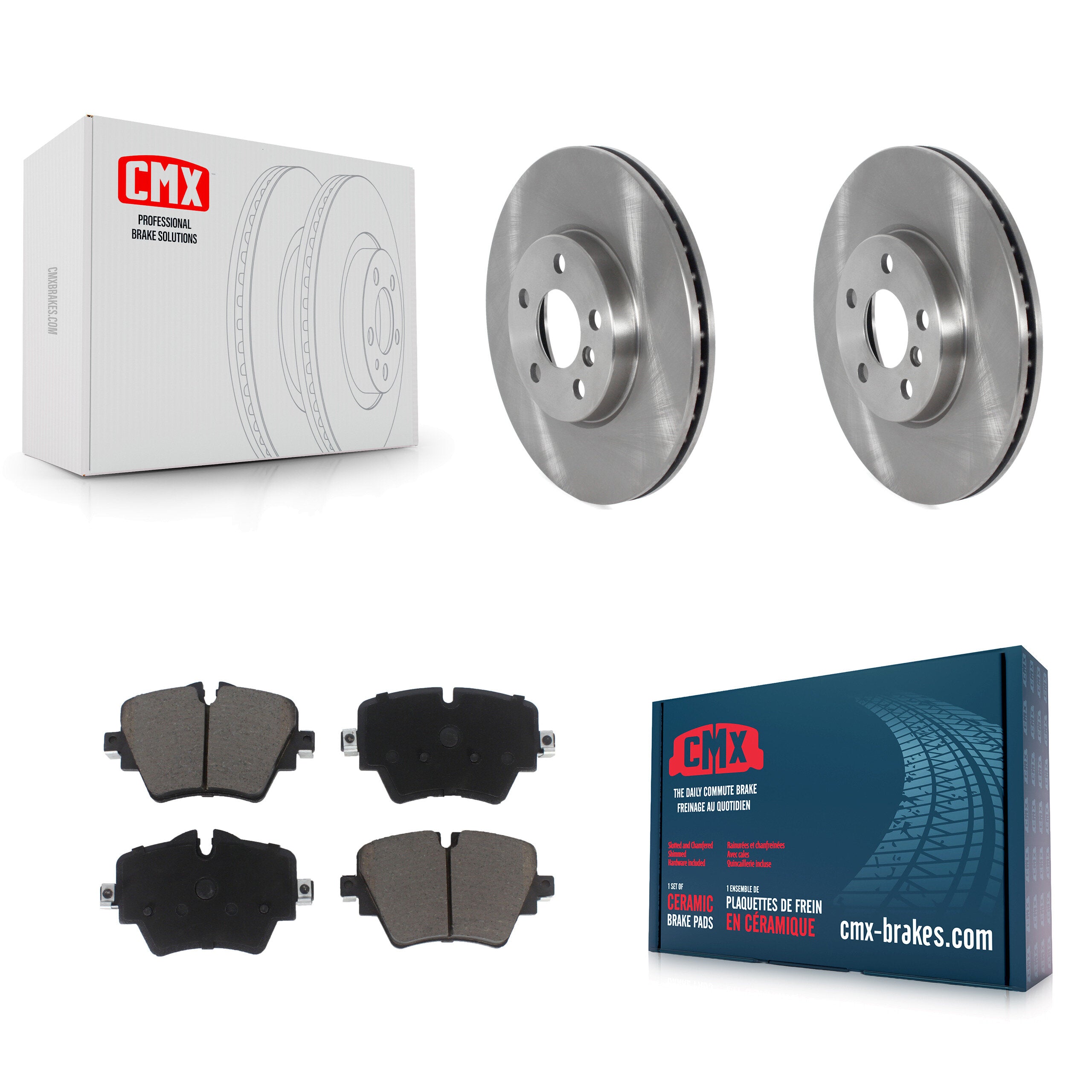 CMX K8C-100666 Disc Brake Kit for 2016-2022 Mini Cooper Countryman, Mini Cooper Clubman - Front product image