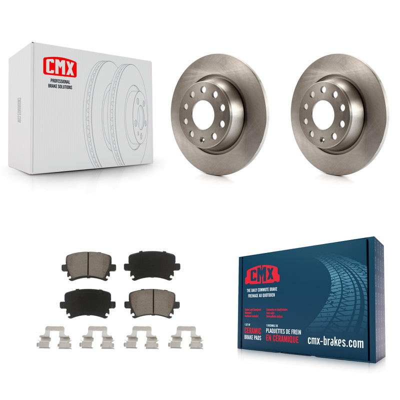 CMX K8C-101673 Disc Brake Kit for 2006-2018 Volkswagen CC, Volkswagen Tiguan Limited, Audi Q3 & more - Rear product image