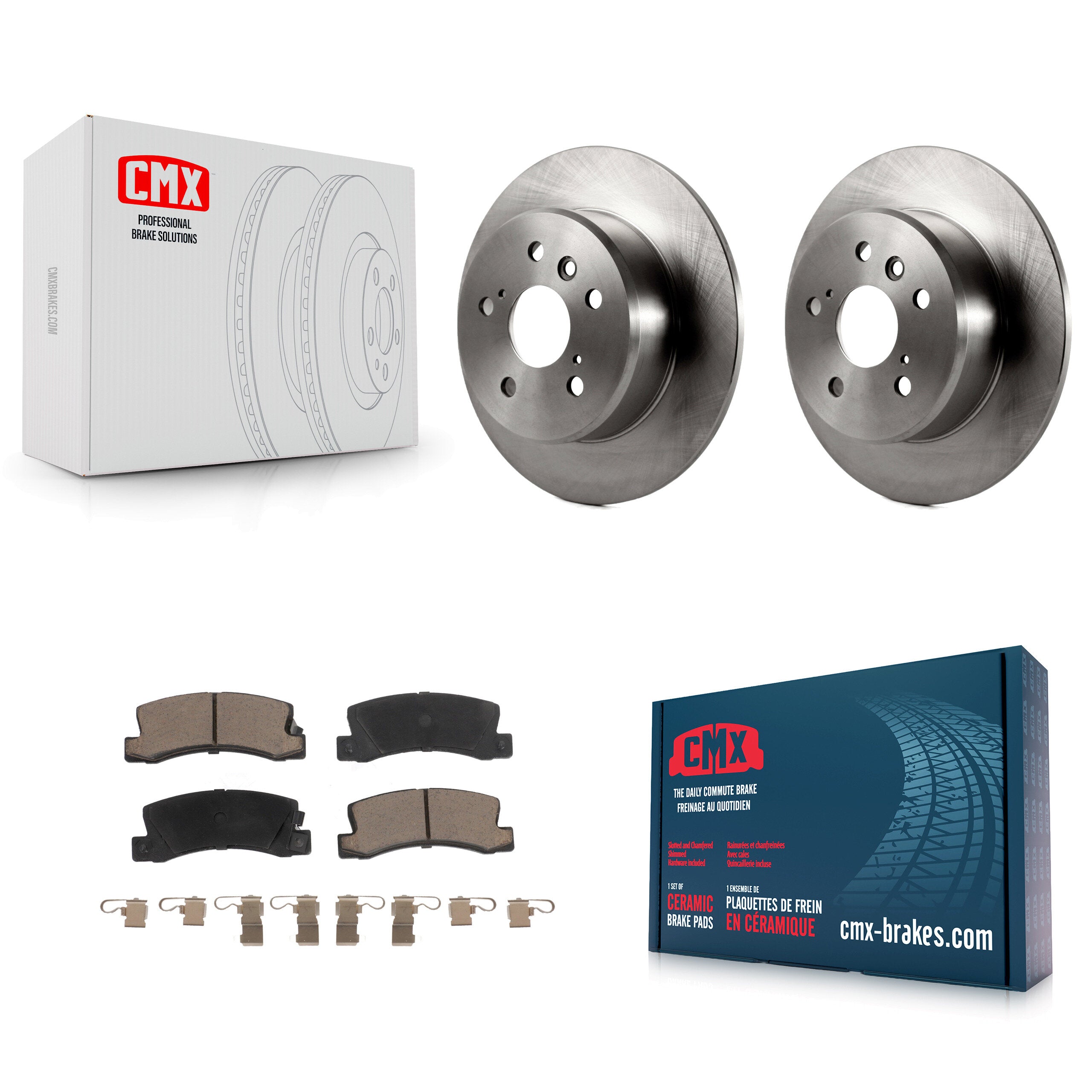 CMX K8C-101732 Disc Brake Kit for 1992-2003 Lexus RX300, Toyota Camry, Lexus ES300 - Rear product image
