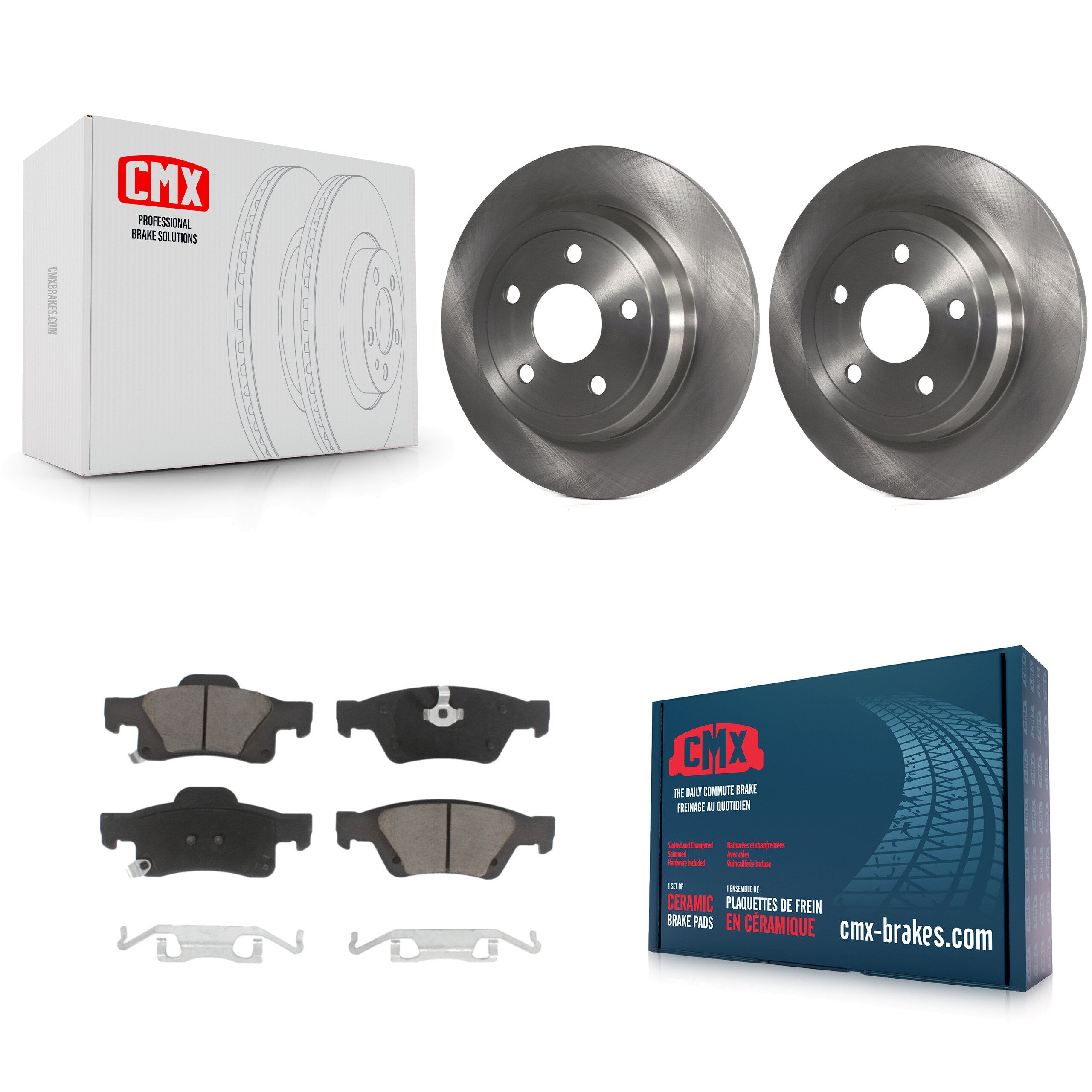 CMX K8C-101741 Disc Brake Kit for 2011-2017 Dodge Durango, Jeep Grand Cherokee - Rear product image