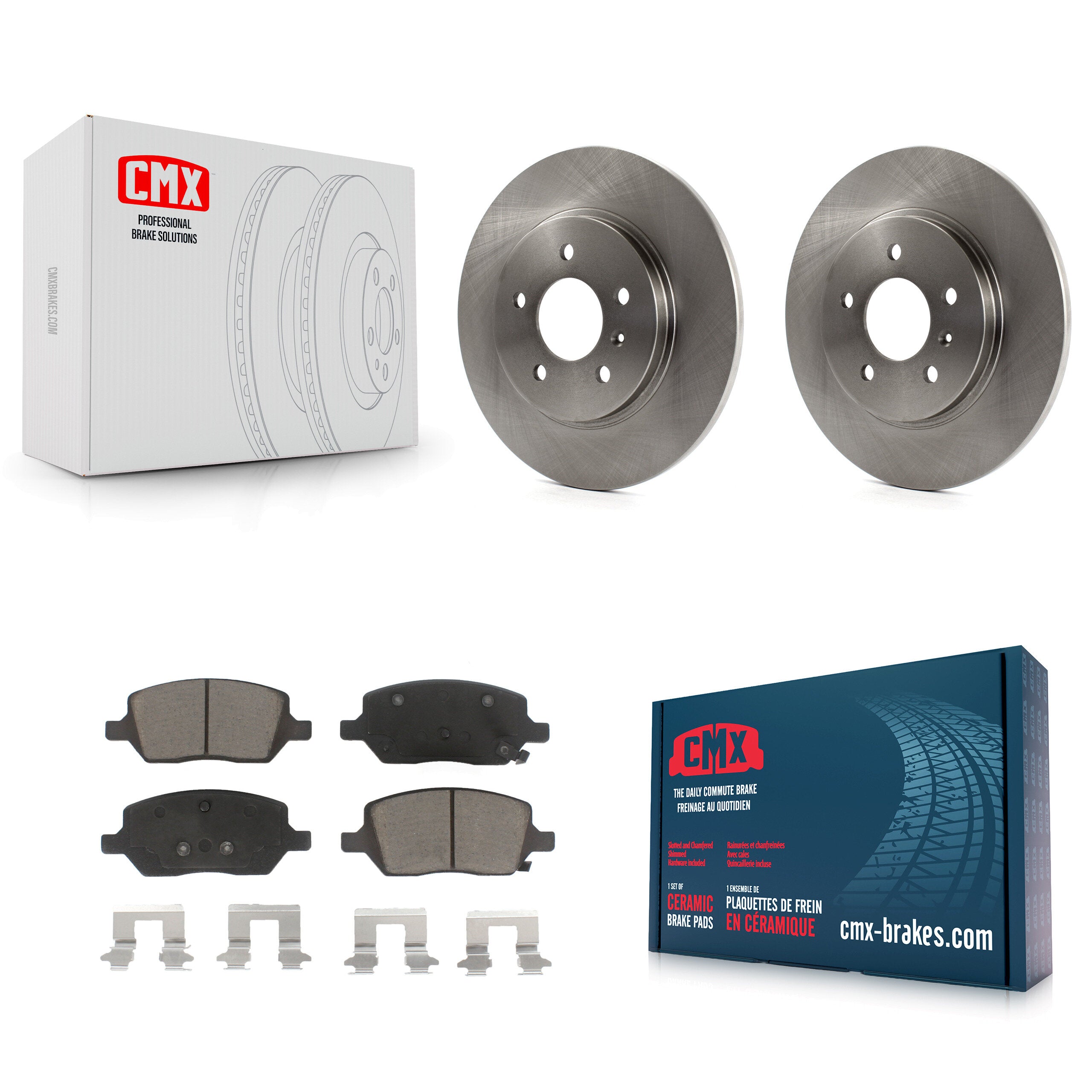 CMX K8C-101744 Disc Brake Kit for 2005 Buick Terraza, Chevrolet Uplander, Pontiac Montana & more - Rear product image