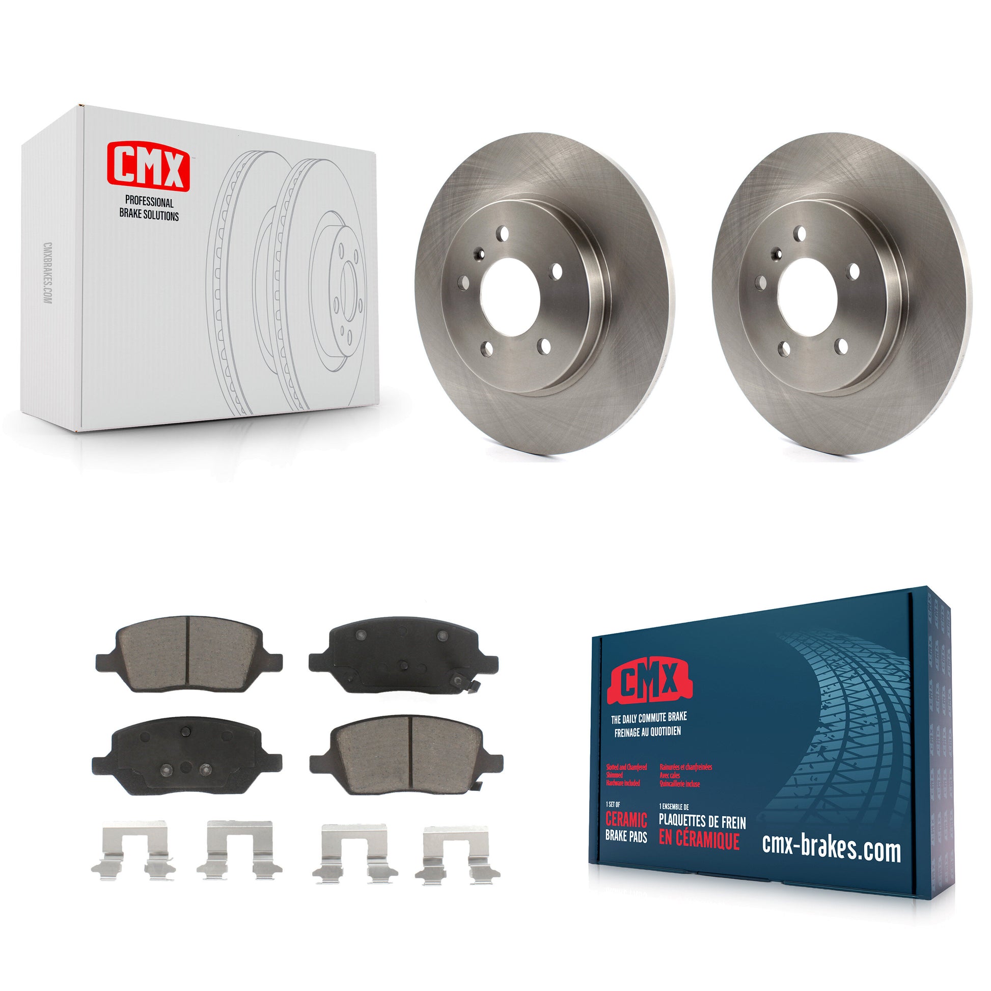CMX K8C-101745 Disc Brake Kit for 2005 Buick Terraza, Chevrolet Uplander, Pontiac Montana & more - Rear product image