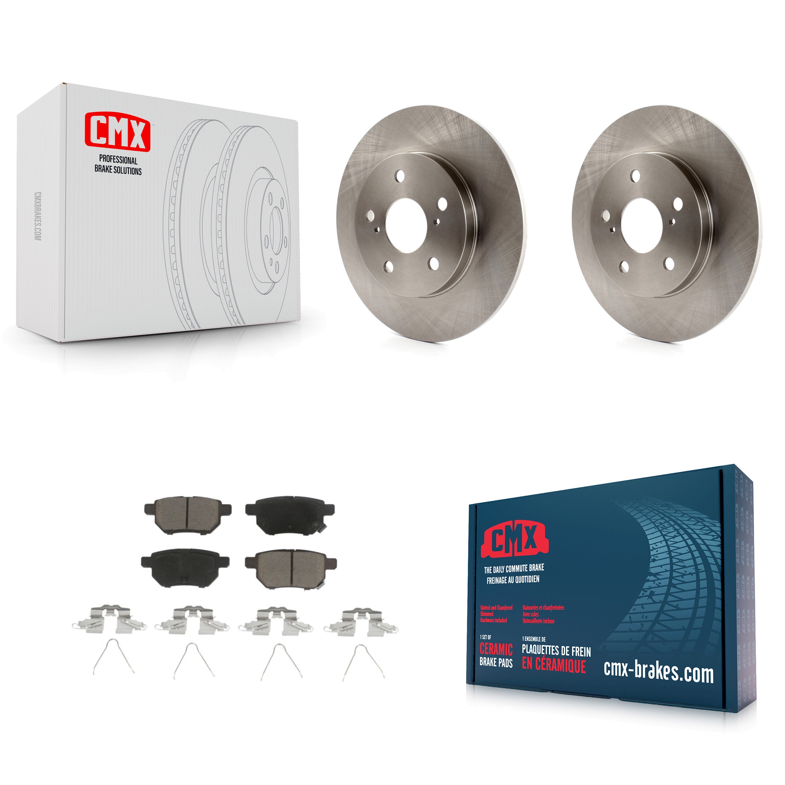CMX K8C-101765 Disc Brake Kit for 2008-2018 Toyota Corolla iM, Scion iM, Toyota Matrix & more - Rear product image