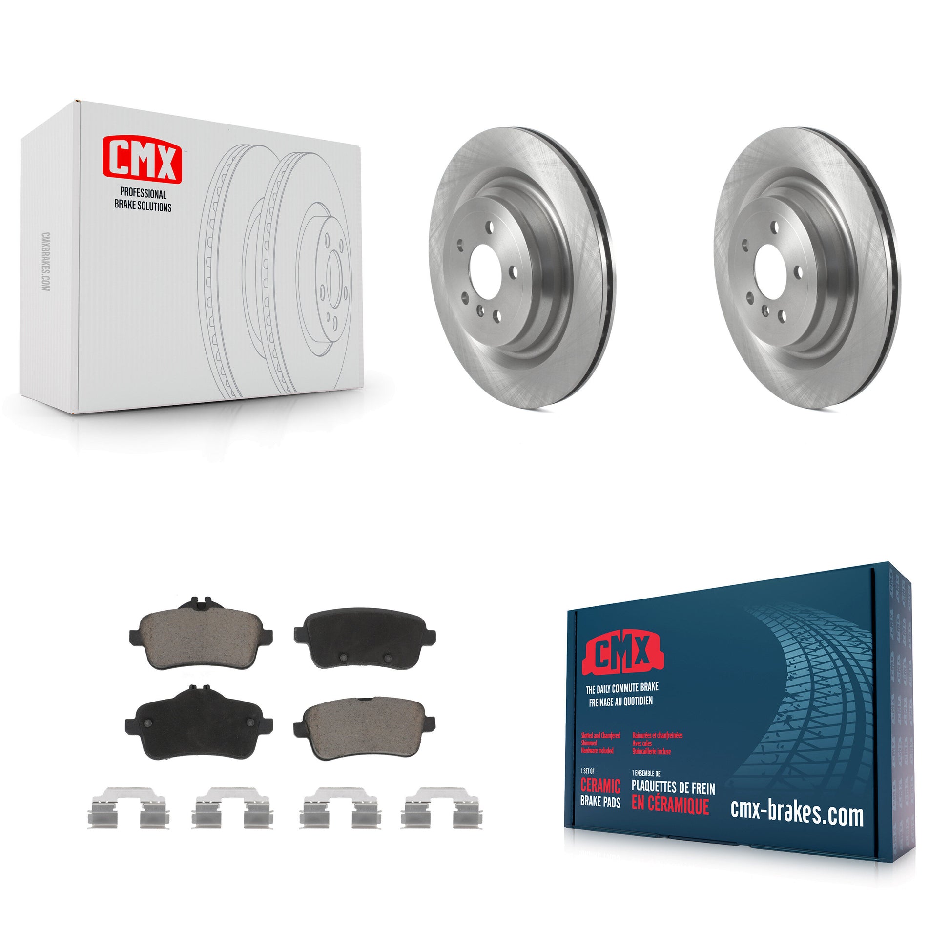 CMX K8C-101792 Disc Brake Kit for 2013-2019 Mercedes-Benz GLS350d, Mercedes-Benz GLS450, Mercedes-Benz GLS550 & more - Rear product image