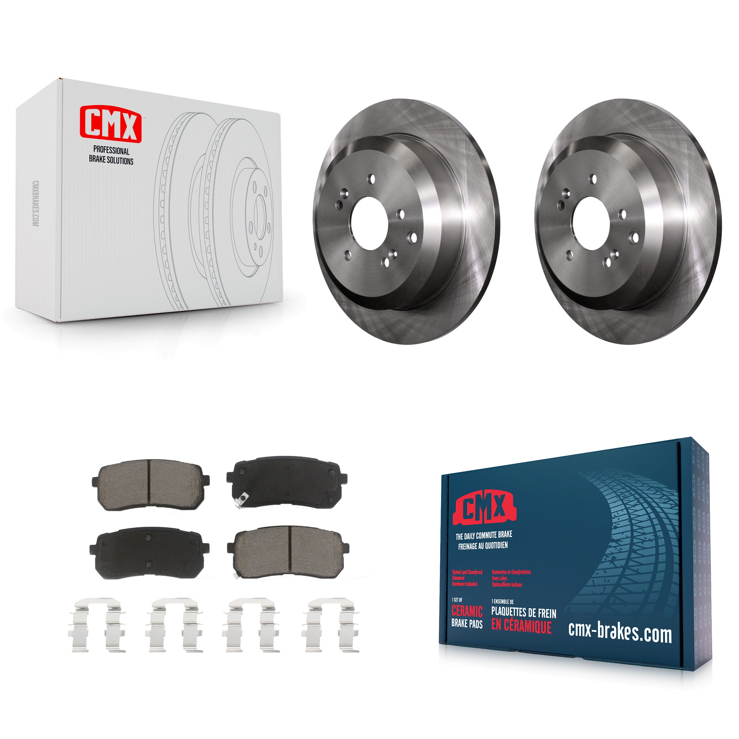 CMX K8C-101828 Disc Brake Kit for 2007-2012 Hyundai Veracruz - Rear product image