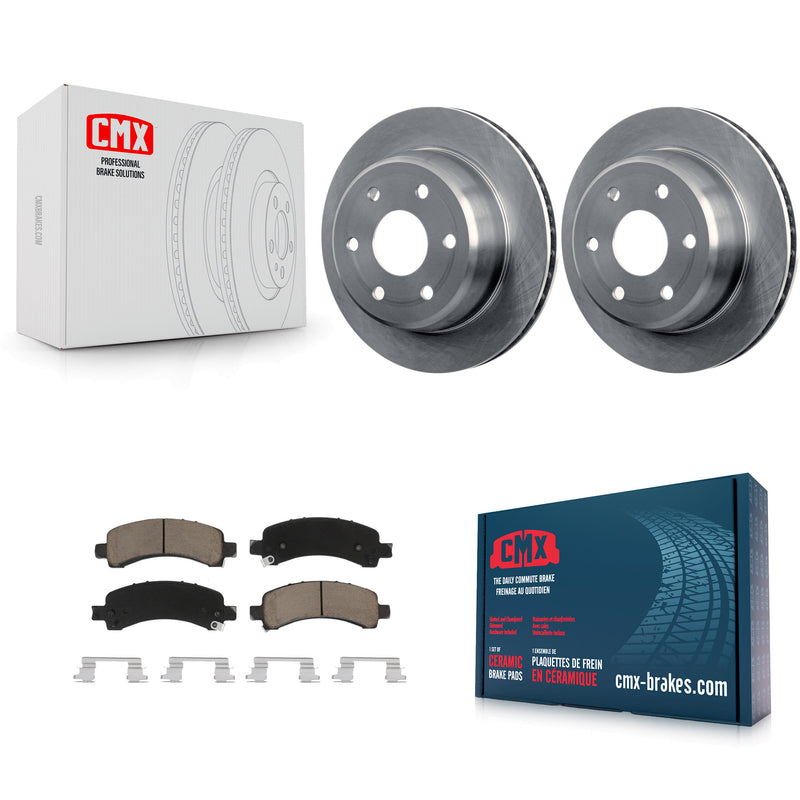 CMX K8C-101839 Disc Brake Kit for 2002-2014 Cadillac Escalade, Chevrolet Avalanche 1500, Chevrolet Express 1500 & more - Rear product image