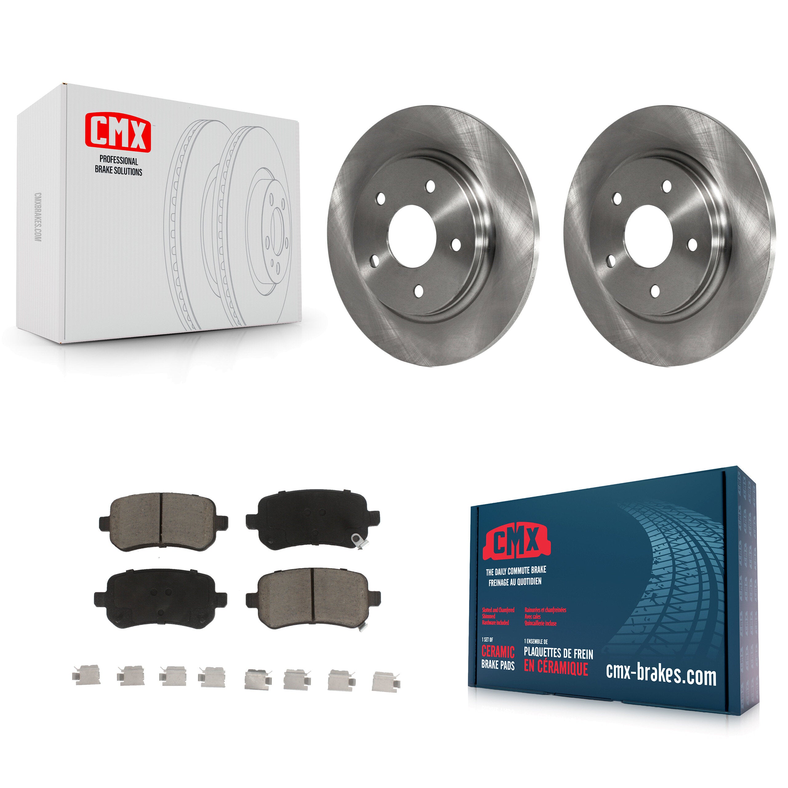 CMX K8C-101842 Disc Brake Kit for 2008-2012 Chrysler Town & Country, Dodge Grand Caravan, Dodge Journey & more - Rear product image