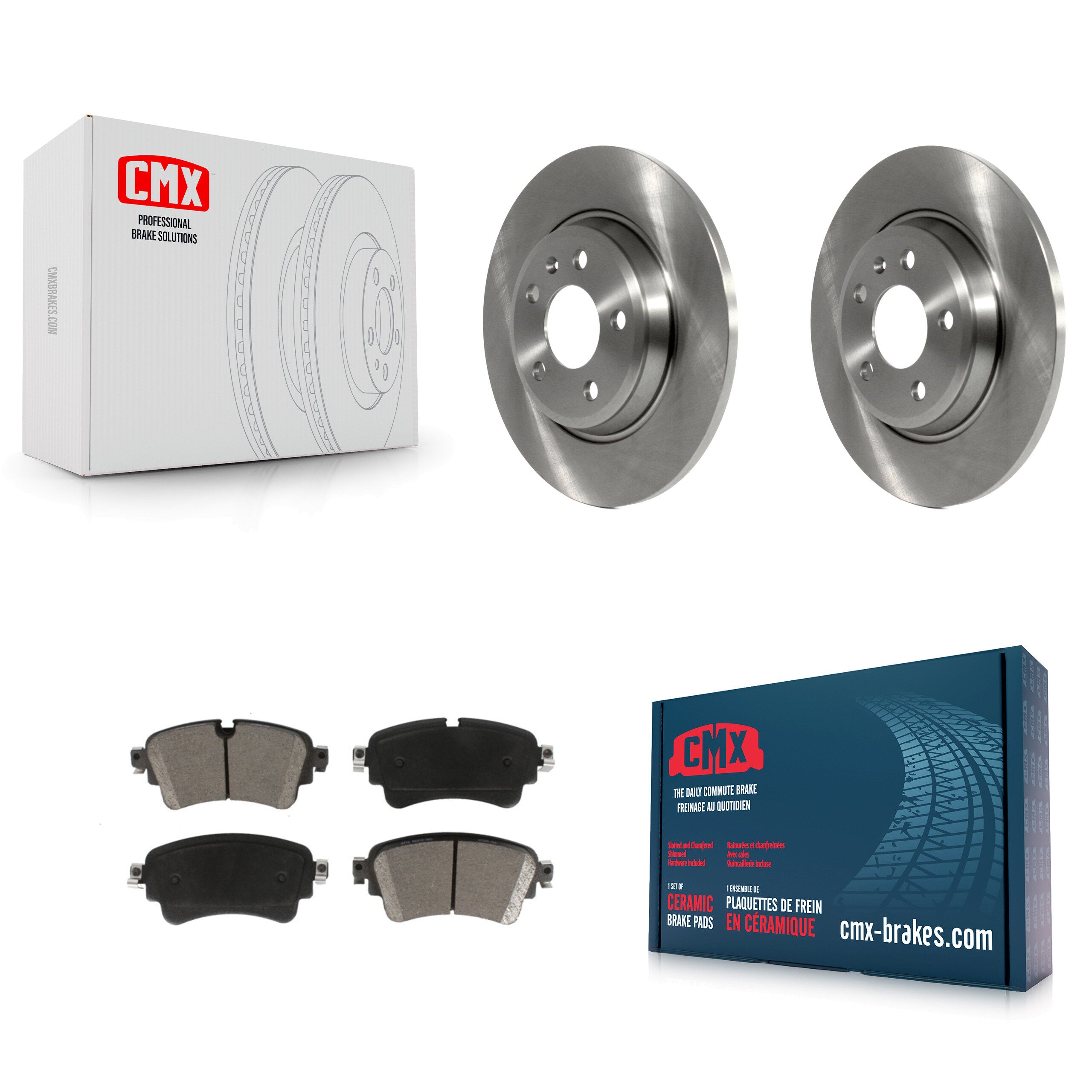 CMX K8C-101853 Disc Brake Kit for 2017-2019 Audi A4, Audi A4 Quattro - Rear product image